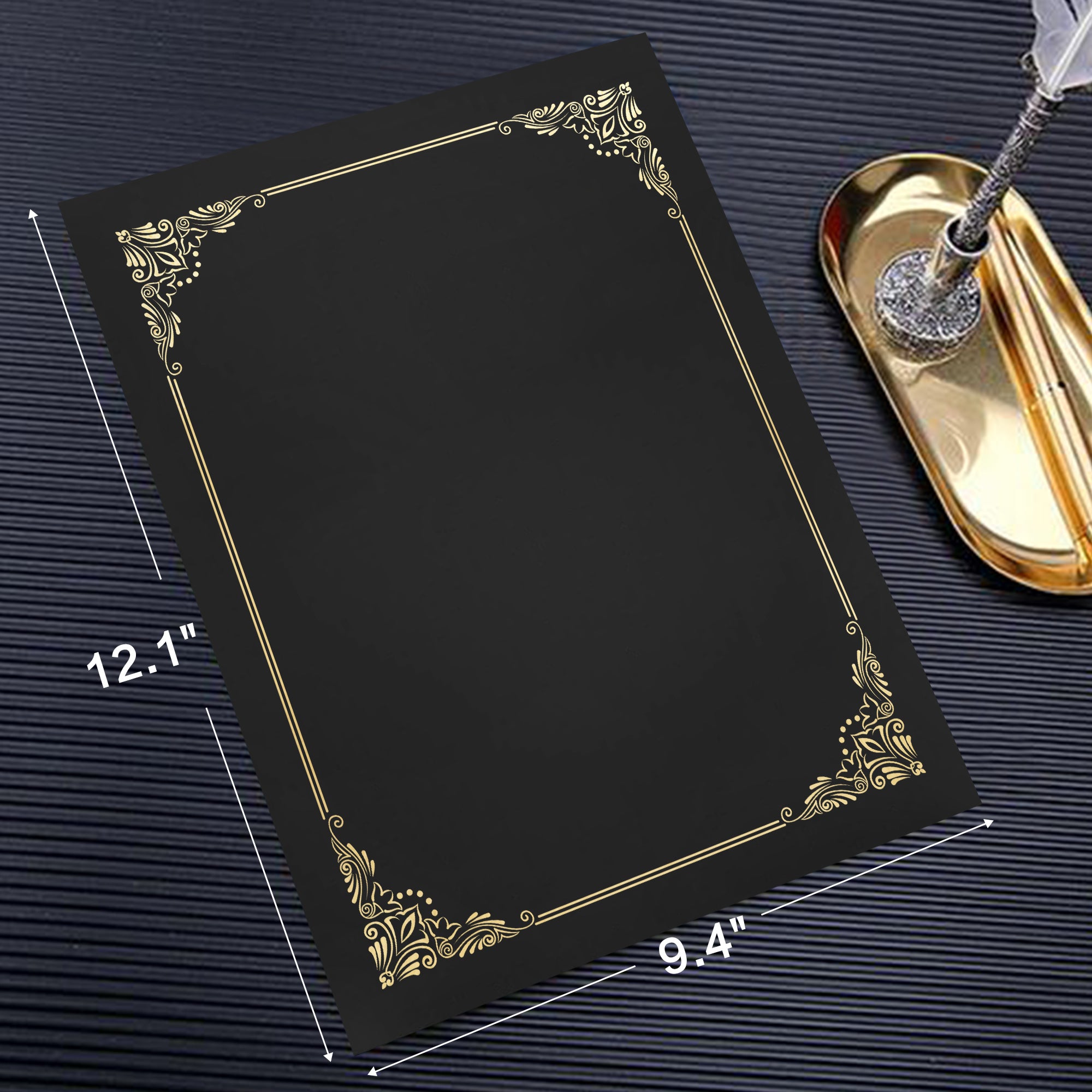 Premium Certificate Holders – Black & Navy Blue-CA graduation