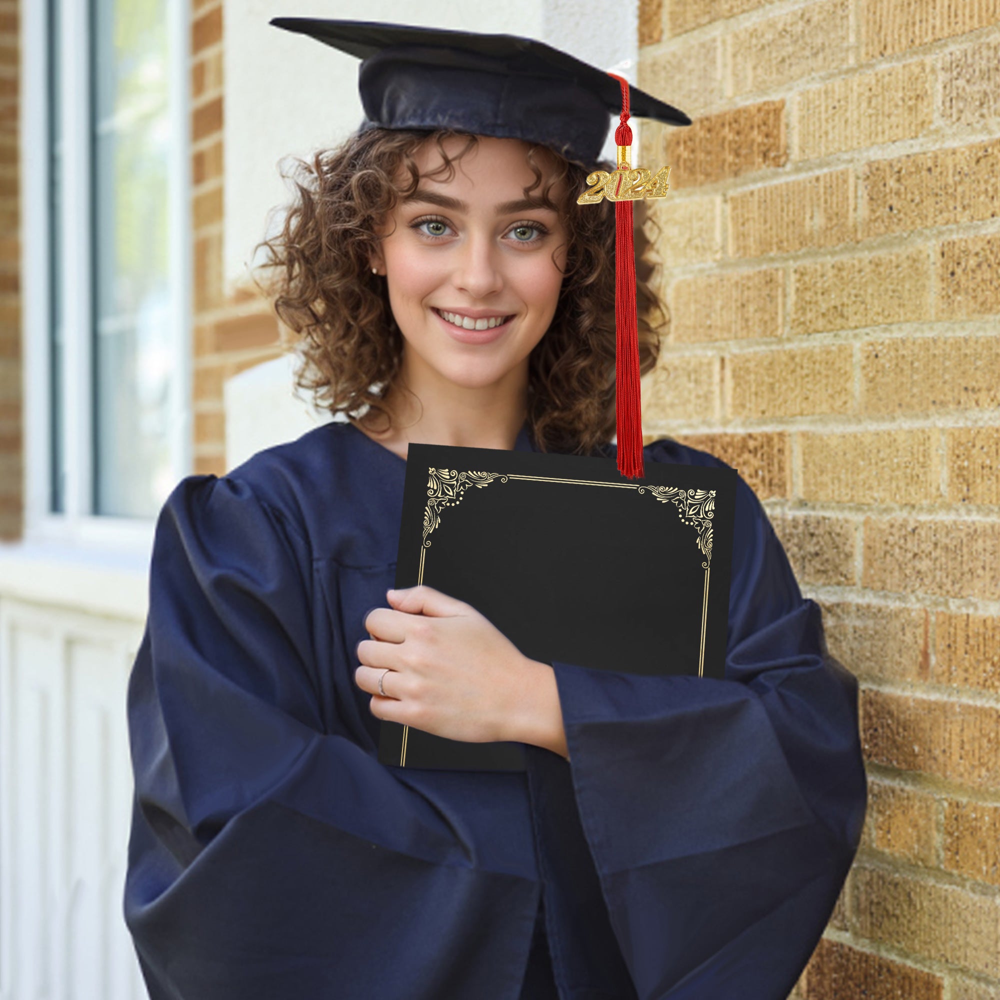 Premium Certificate Holders – Black & Navy Blue-CA graduation