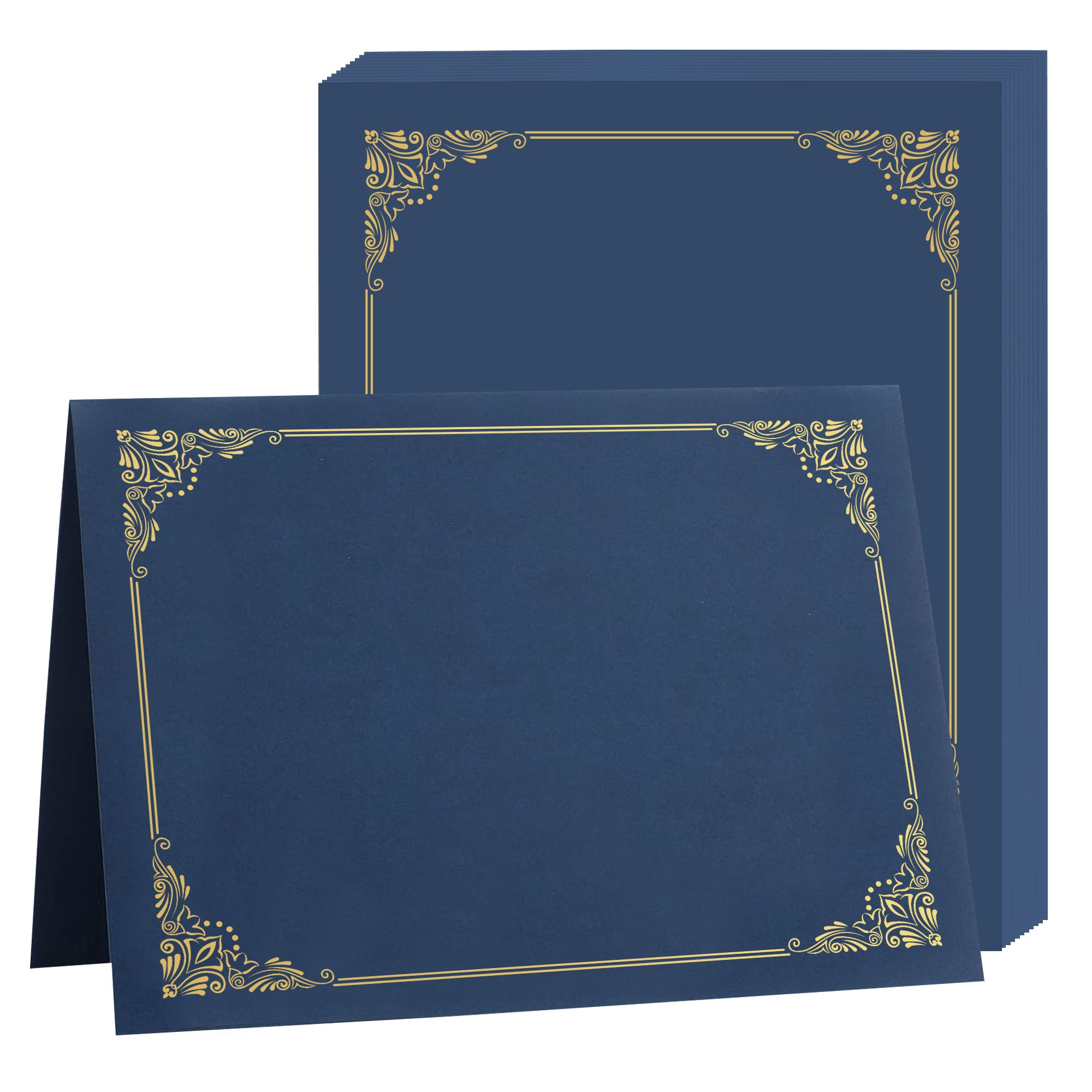 Premium Certificate Holders – Black & Navy Blue-CA graduation
