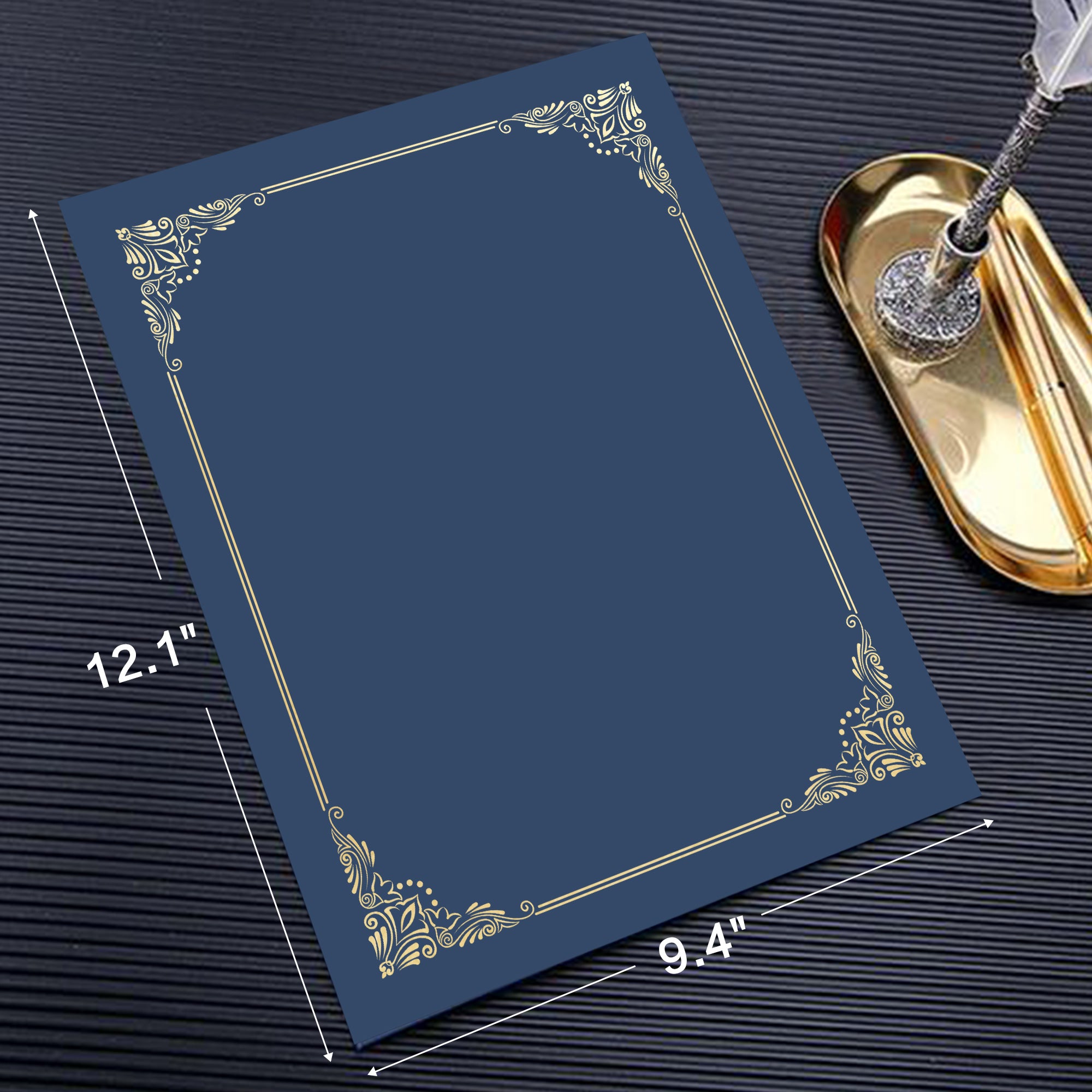 Premium Certificate Holders – Black & Navy Blue-CA graduation