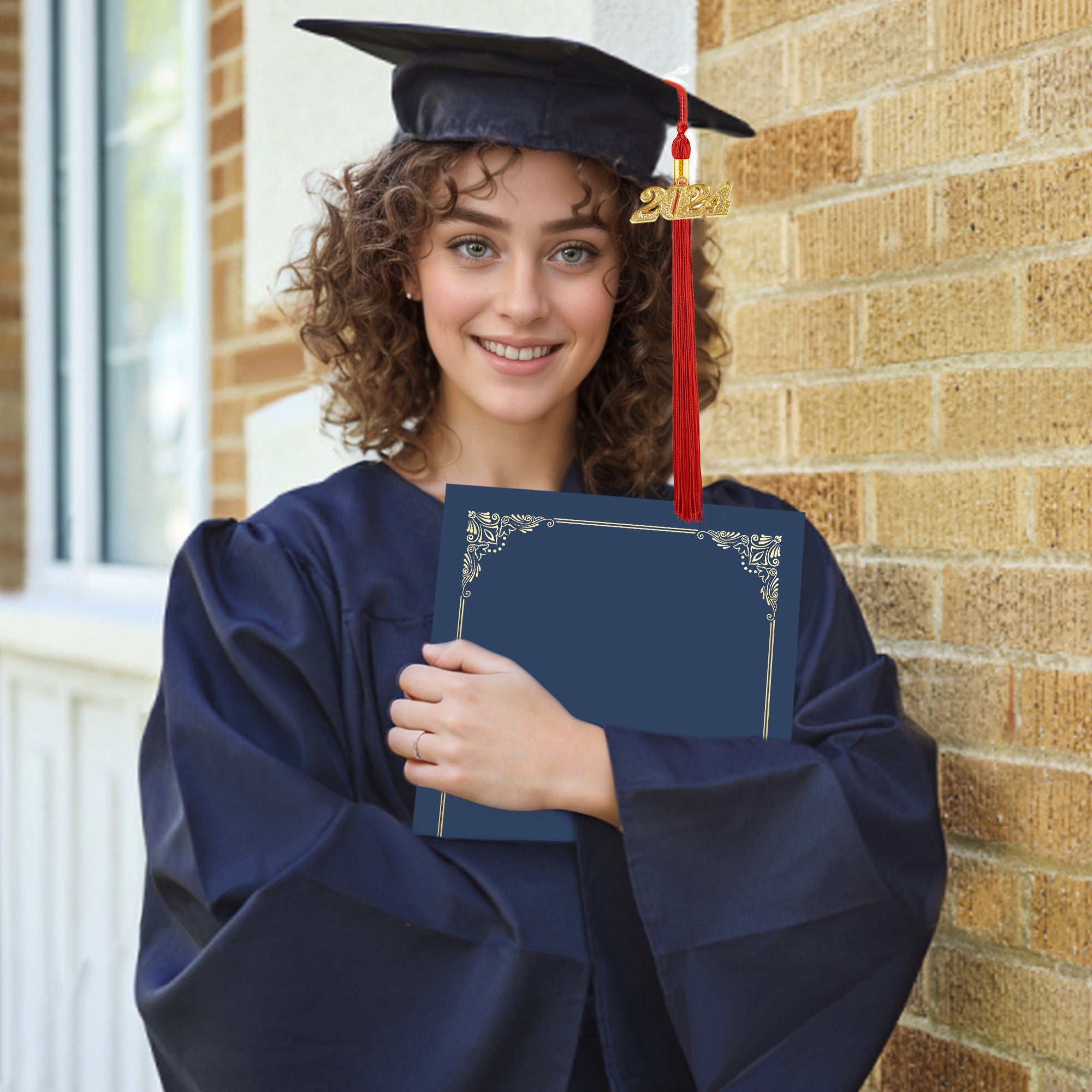 Premium Certificate Holders – Black & Navy Blue-CA graduation