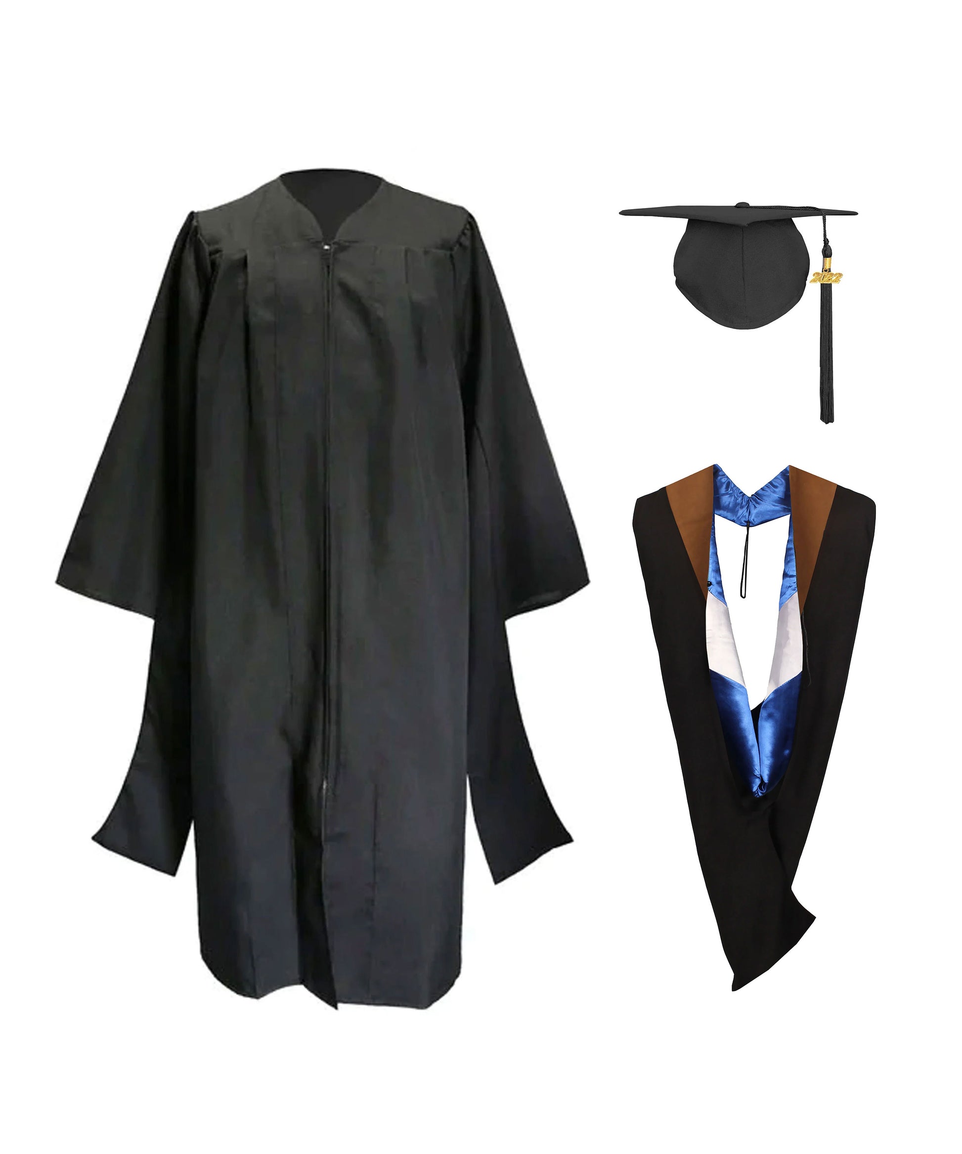 Classic Master Graduation Gown&Master Graduation Hood in Various Color | university regalia-CA graduation