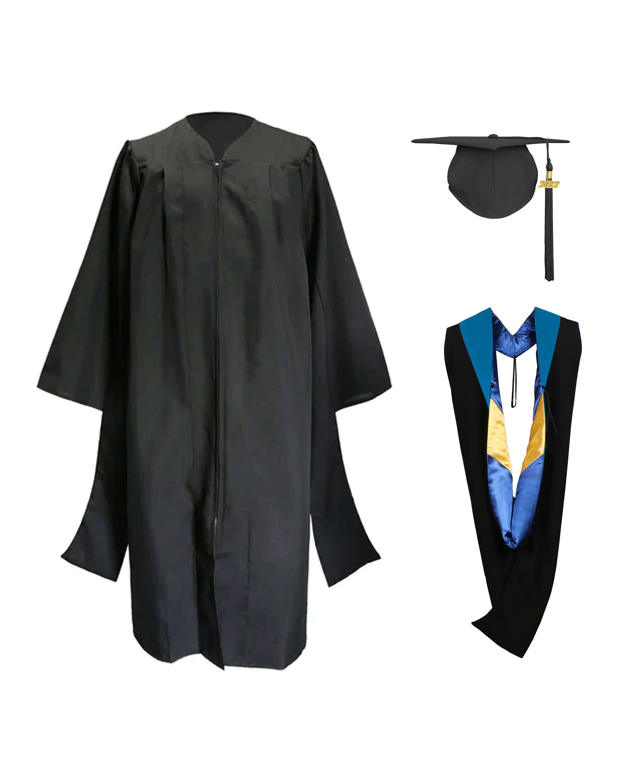 Classic Master Graduation Gown&Master Graduation Hood in Various Color | university regalia-CA graduation
