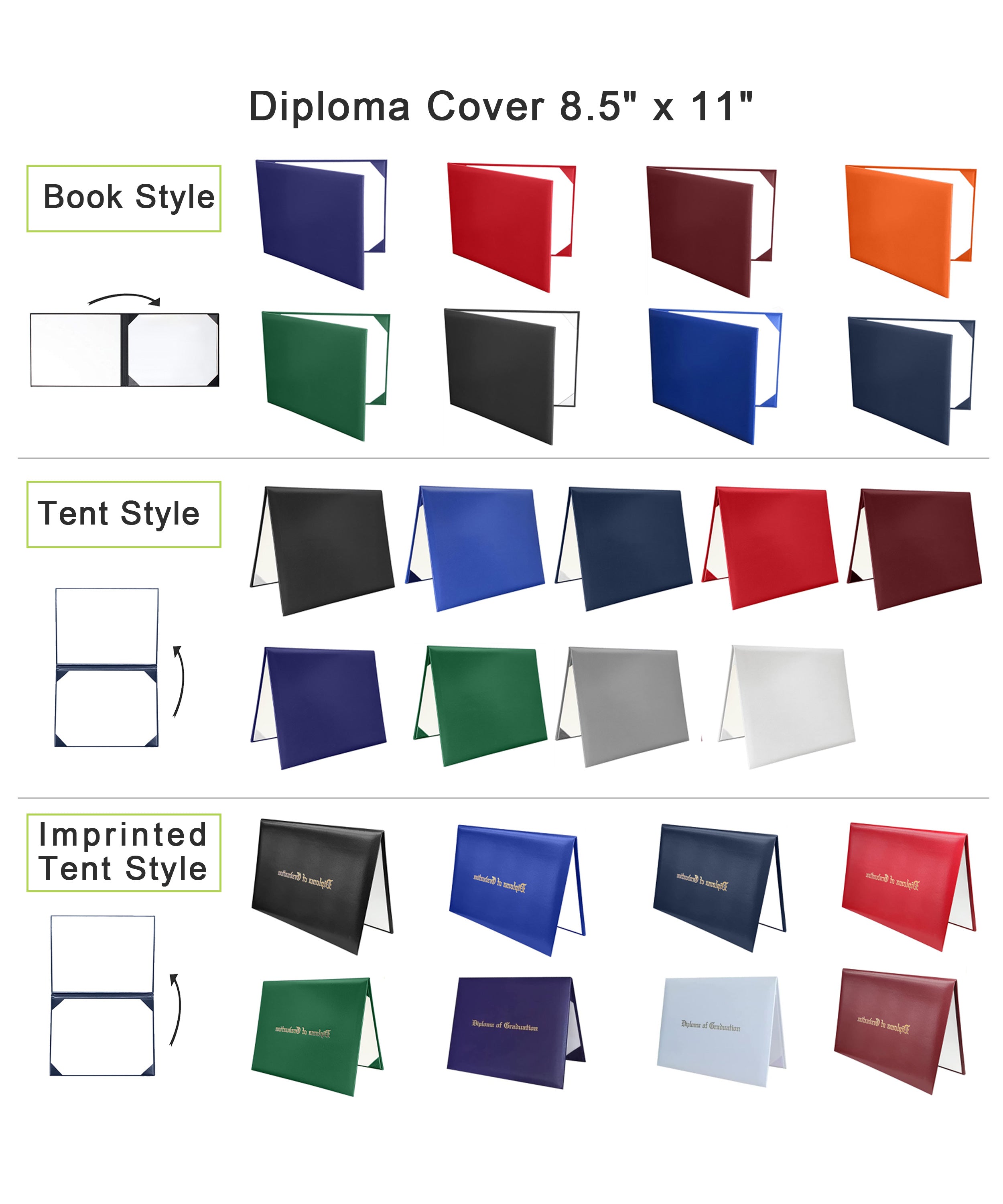 Matte Cap, Gown, Tassel,Honor Stole Angled End with Trim 72” & Diploma Cover Package-CA graduation