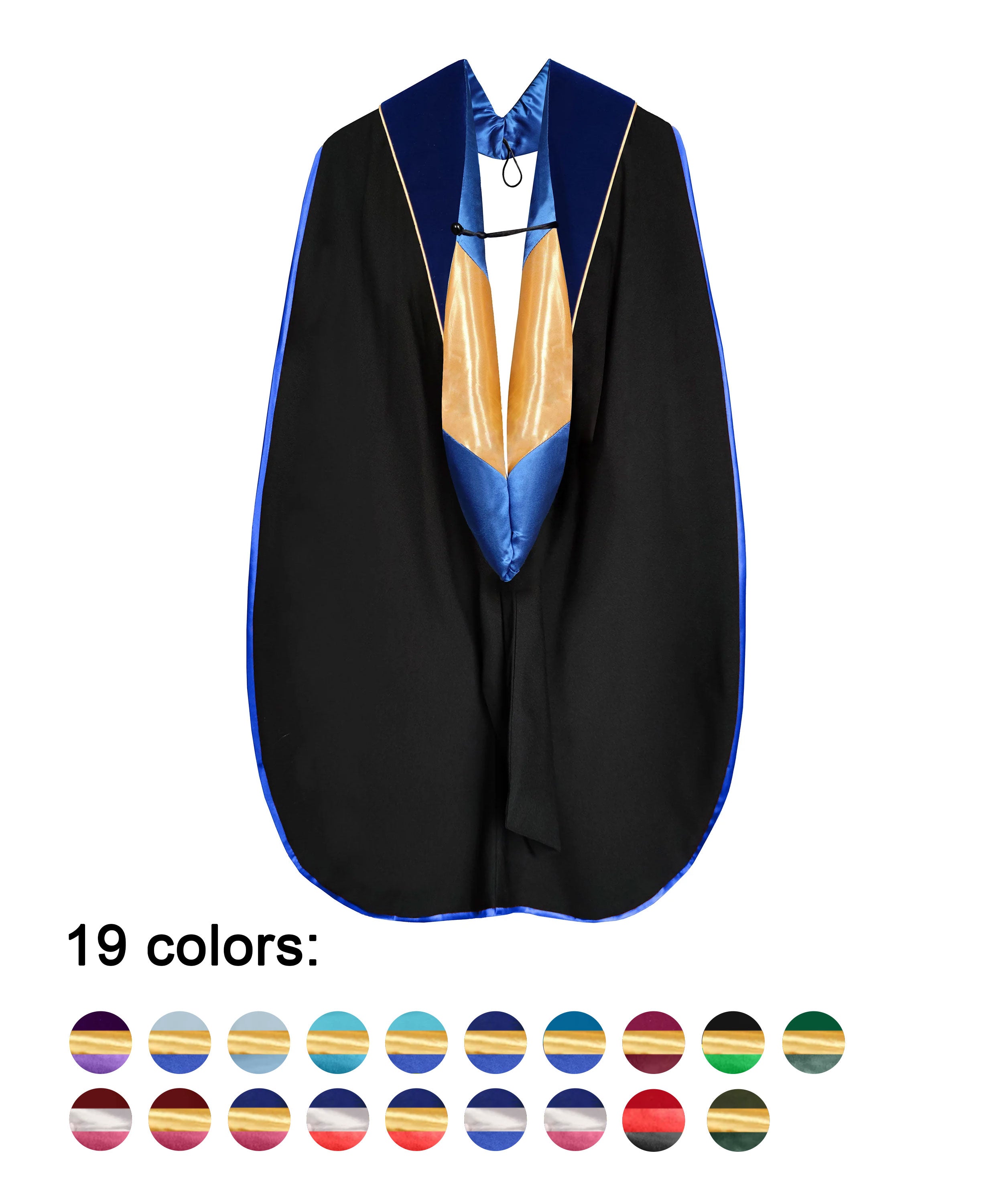 Deluxe Doctoral Graduation Hood for Various Degrees and Schools-CA graduation