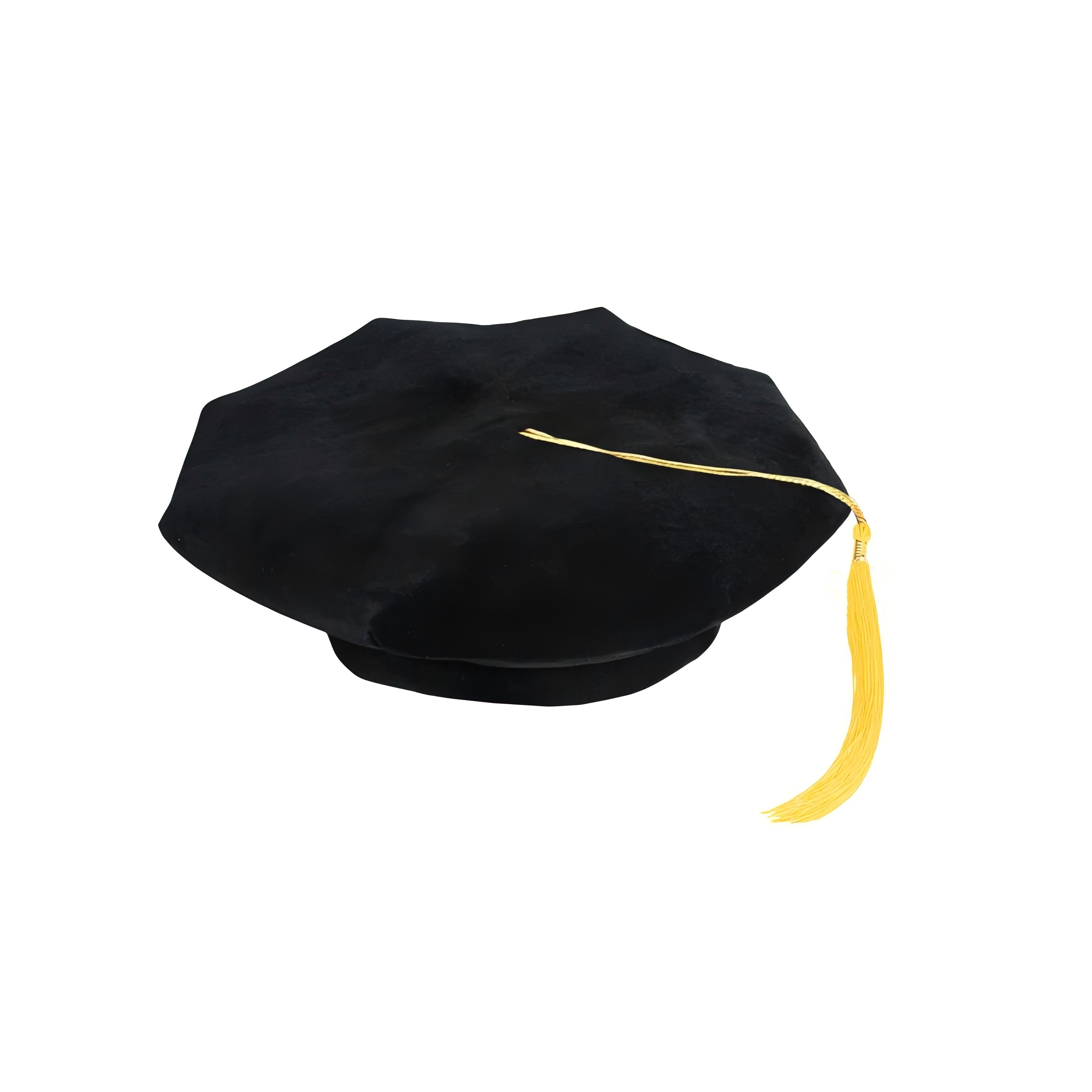 Deluxe Doctoral Graduation Tam with Tassels in Various Colors and Styles (4/6/8 Sided)-CA graduation