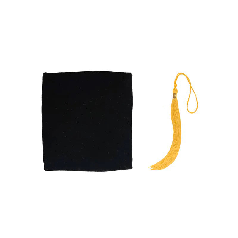 Deluxe Doctoral Graduation Tam with Tassels in Various Colors and Styles (4/6/8 Sided)-CA graduation