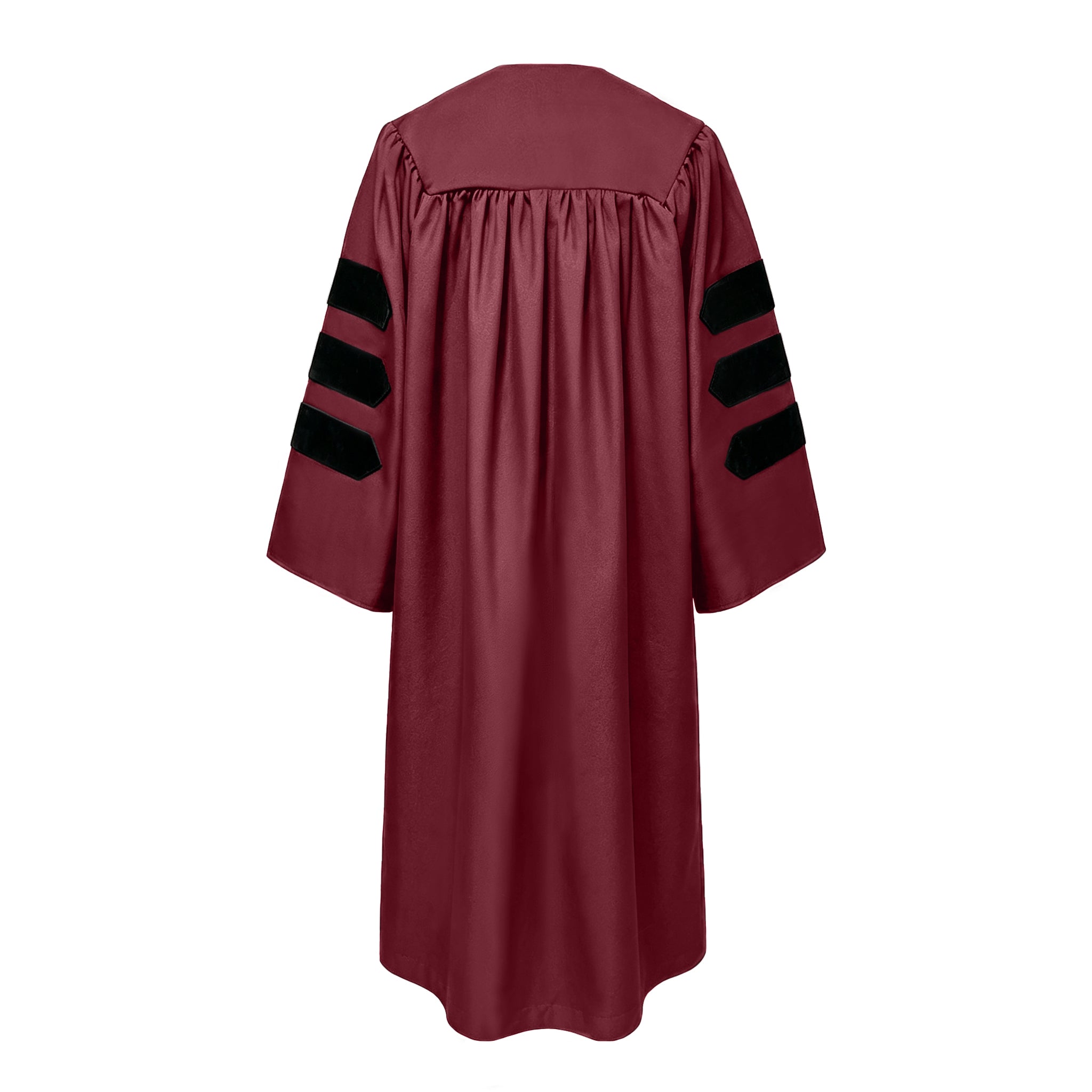 Doctoral Graduation Gown for Economics / PHD Gown with Black Velvet Front Panel-CA graduation