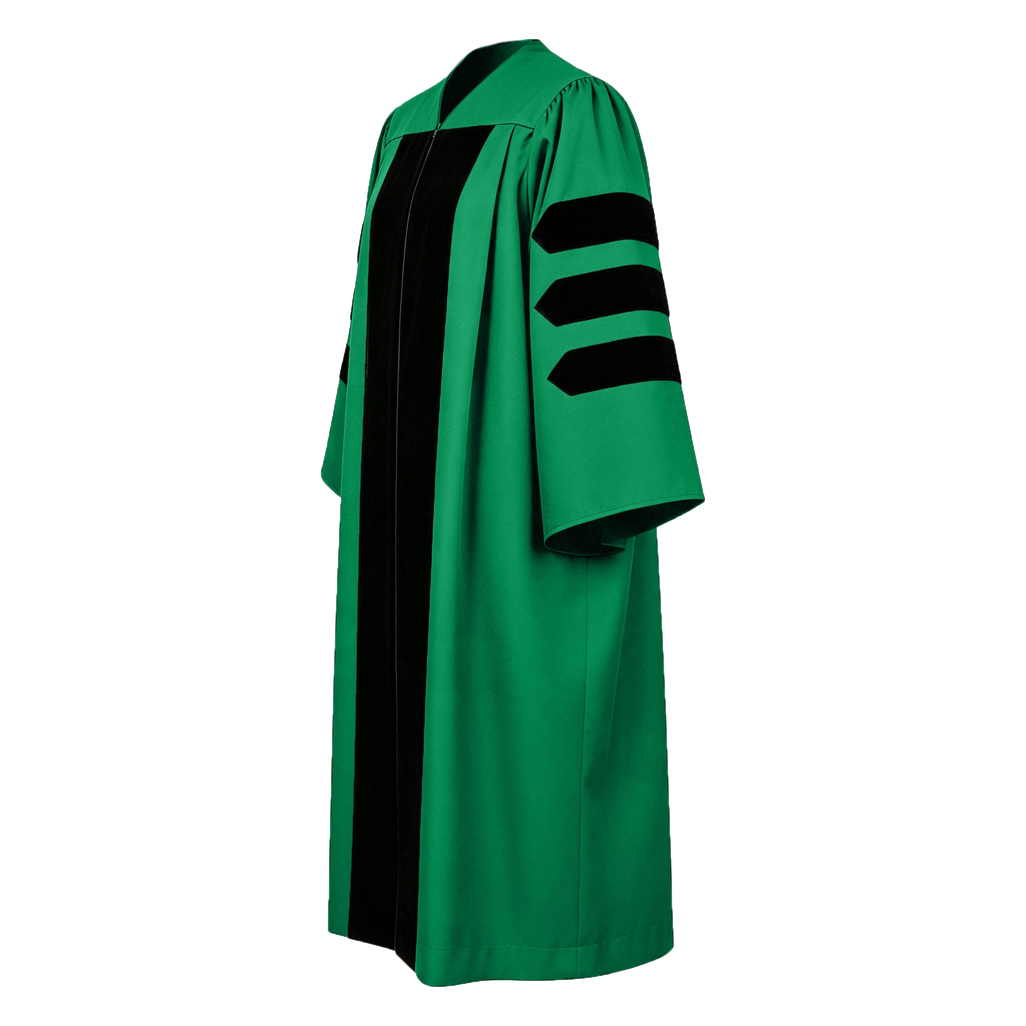 Doctoral Graduation Gown for Economics / PHD Gown with Black Velvet Front Panel-CA graduation