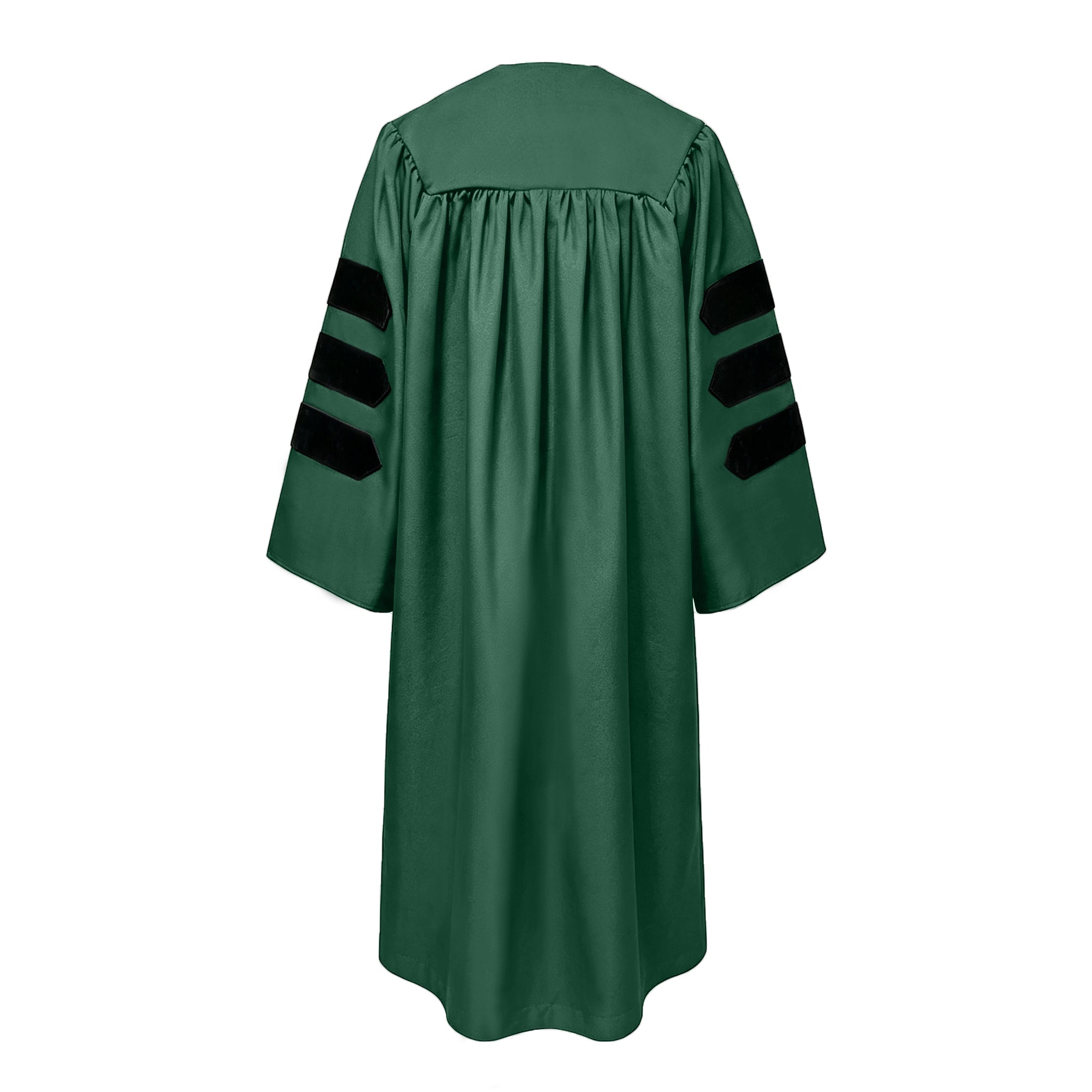 Doctoral Graduation Gown for Economics / PHD Gown with Black Velvet Front Panel-CA graduation