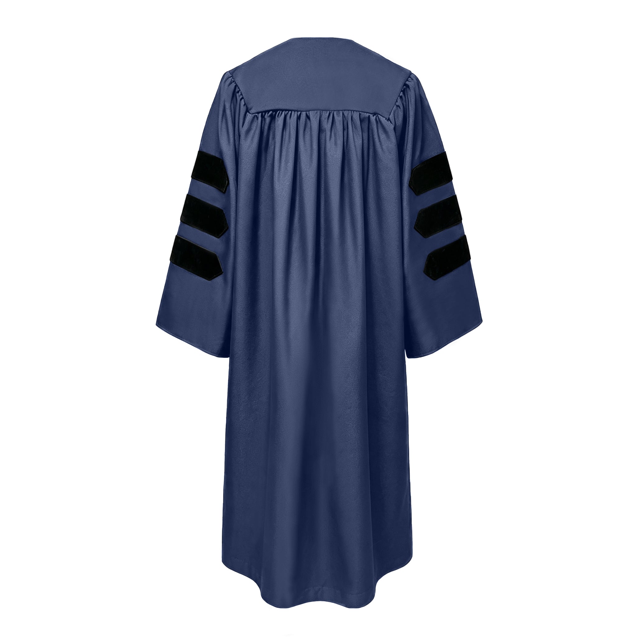 Doctoral Graduation Gown for Economics / PHD Gown with Black Velvet Front Panel-CA graduation