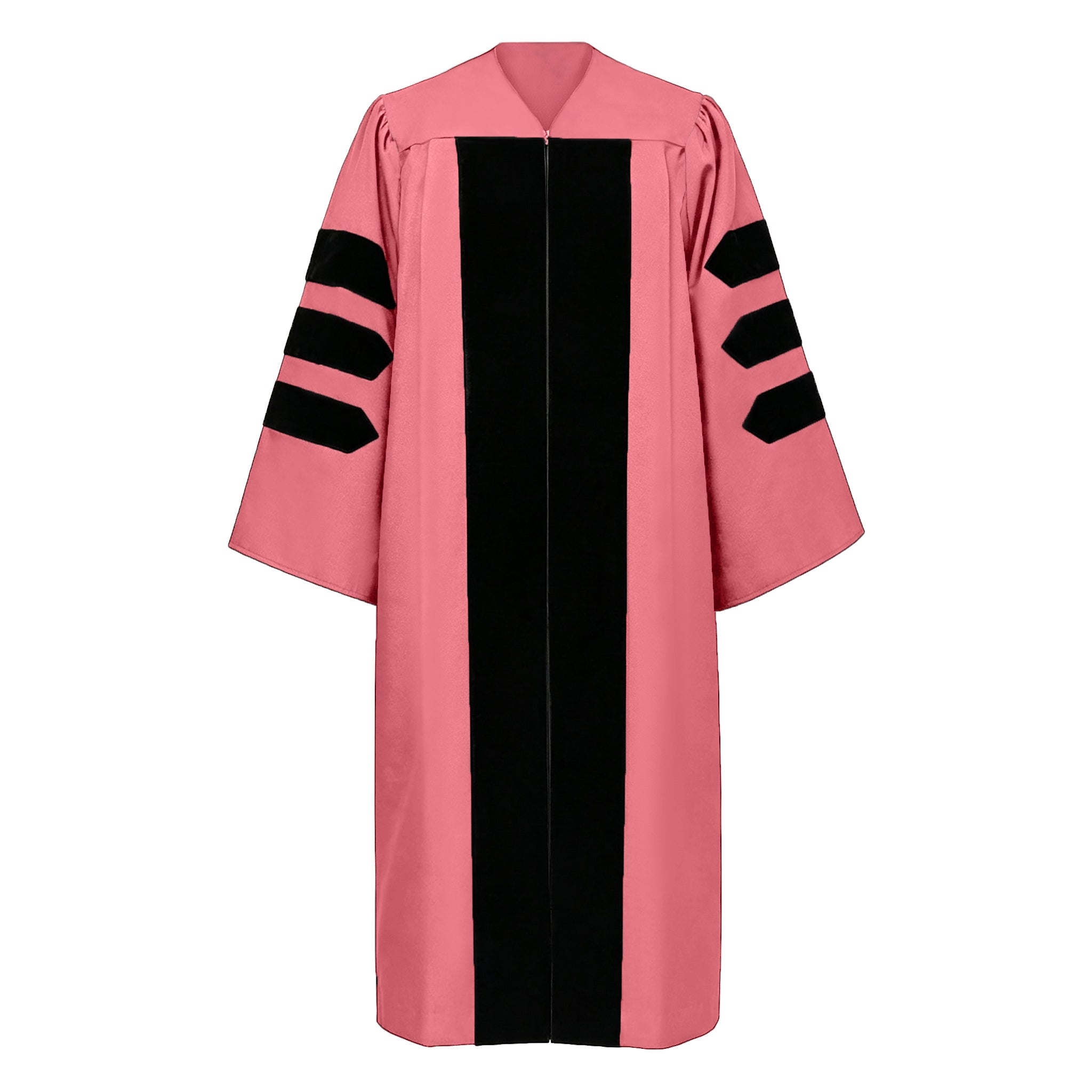 Doctoral Graduation Gown for Economics / PHD Gown with Black Velvet Front Panel-CA graduation