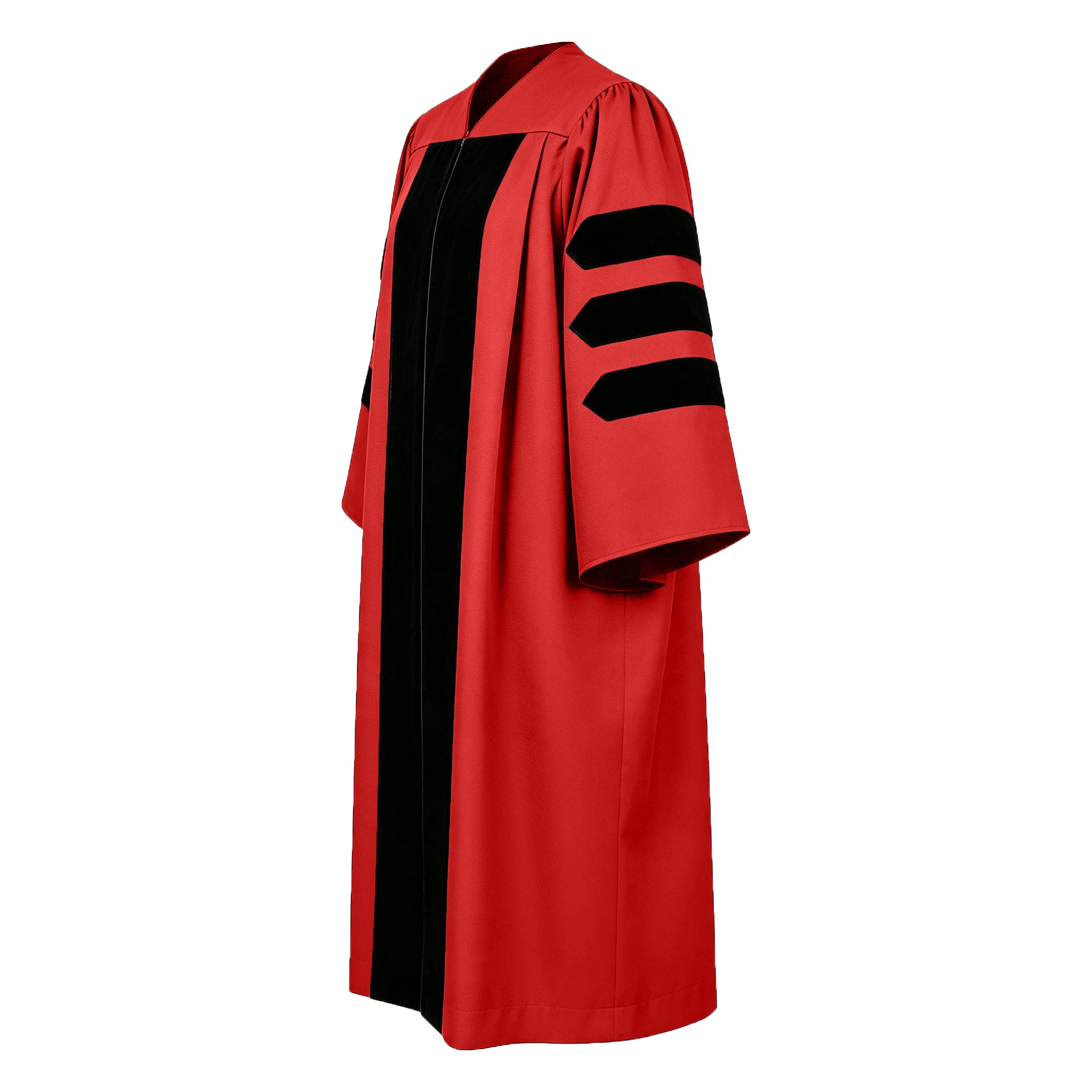 Doctoral Graduation Gown for Economics / PHD Gown with Black Velvet Front Panel-CA graduation