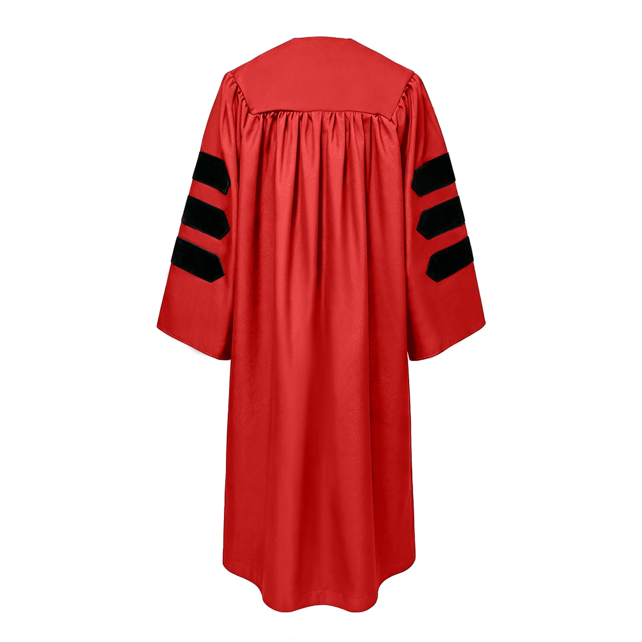 Doctoral Graduation Gown for Economics / PHD Gown with Black Velvet Front Panel-CA graduation