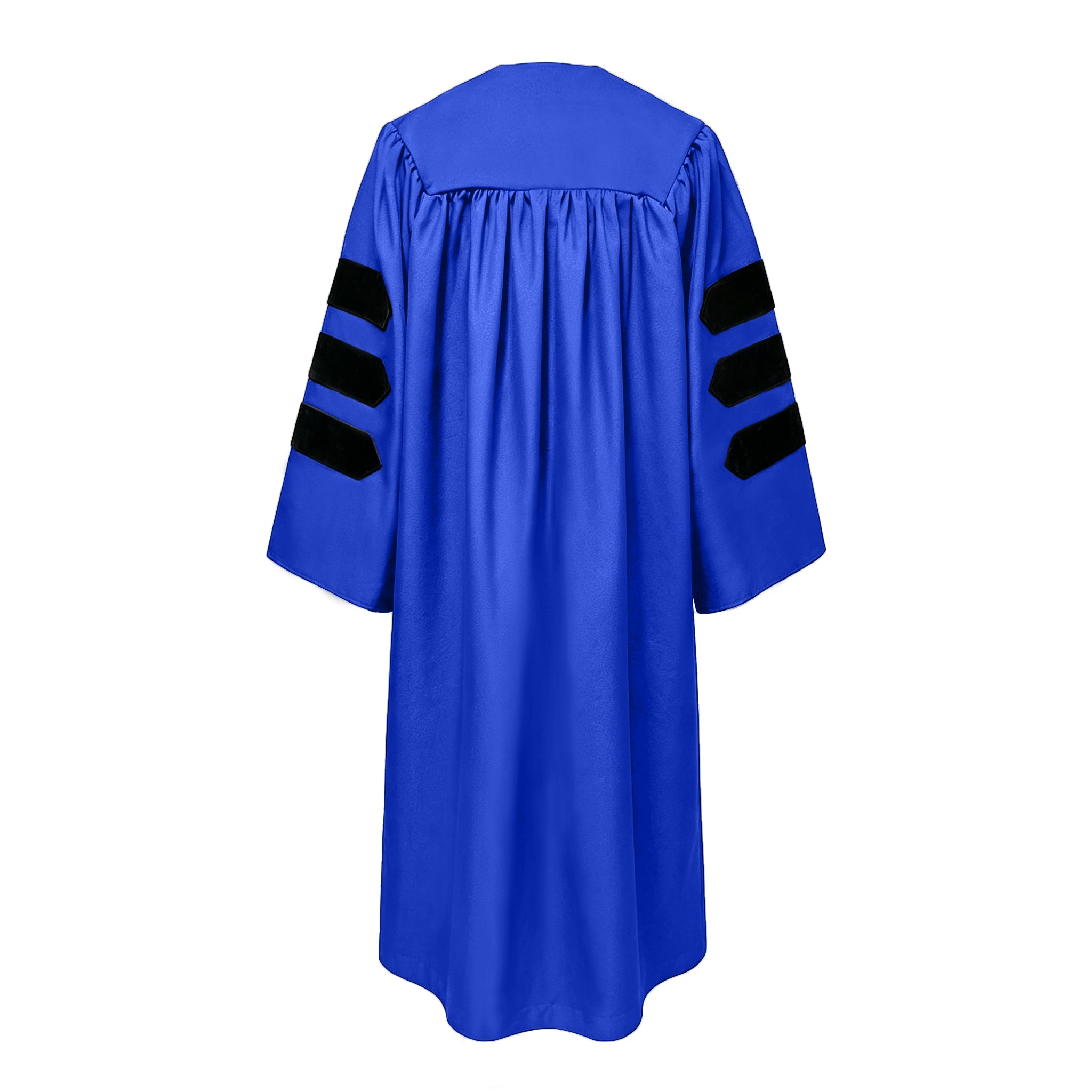 Doctoral Graduation Gown for Economics / PHD Gown with Black Velvet Front Panel-CA graduation