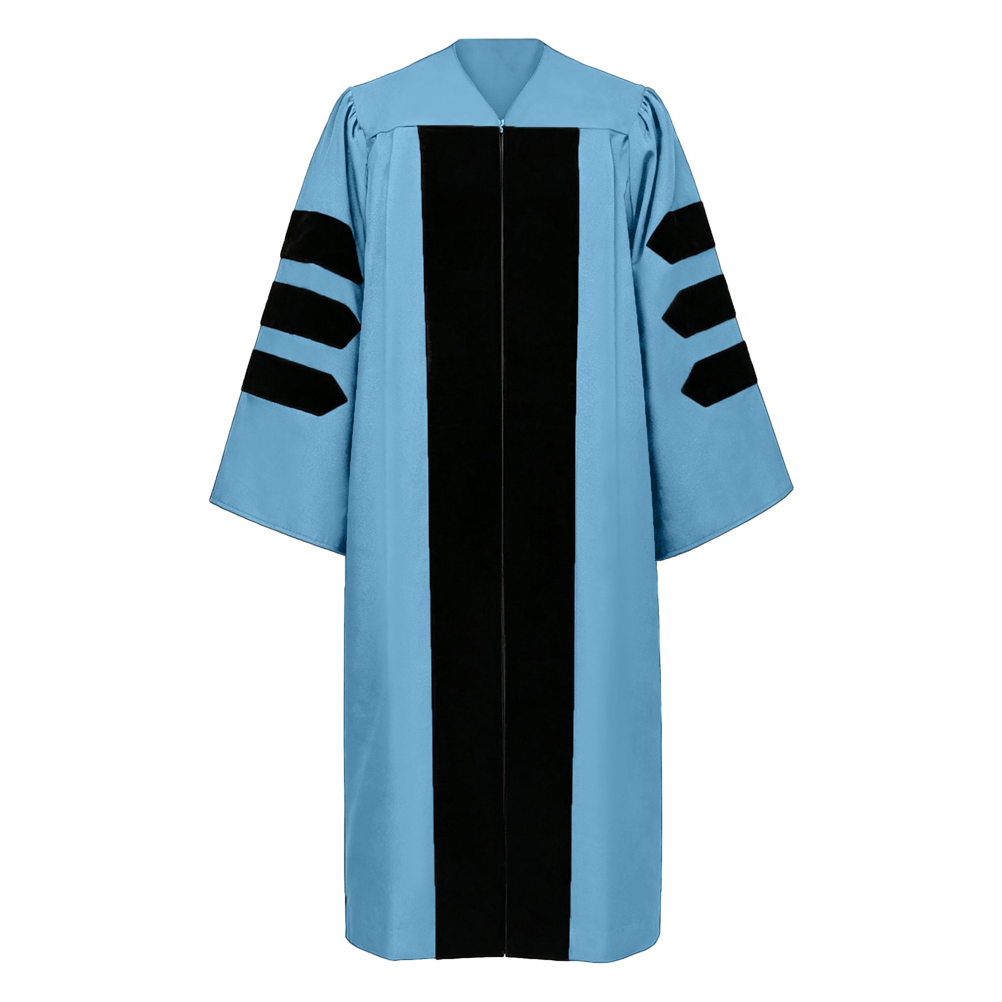Doctoral Graduation Gown for Economics / PHD Gown with Black Velvet Front Panel-CA graduation