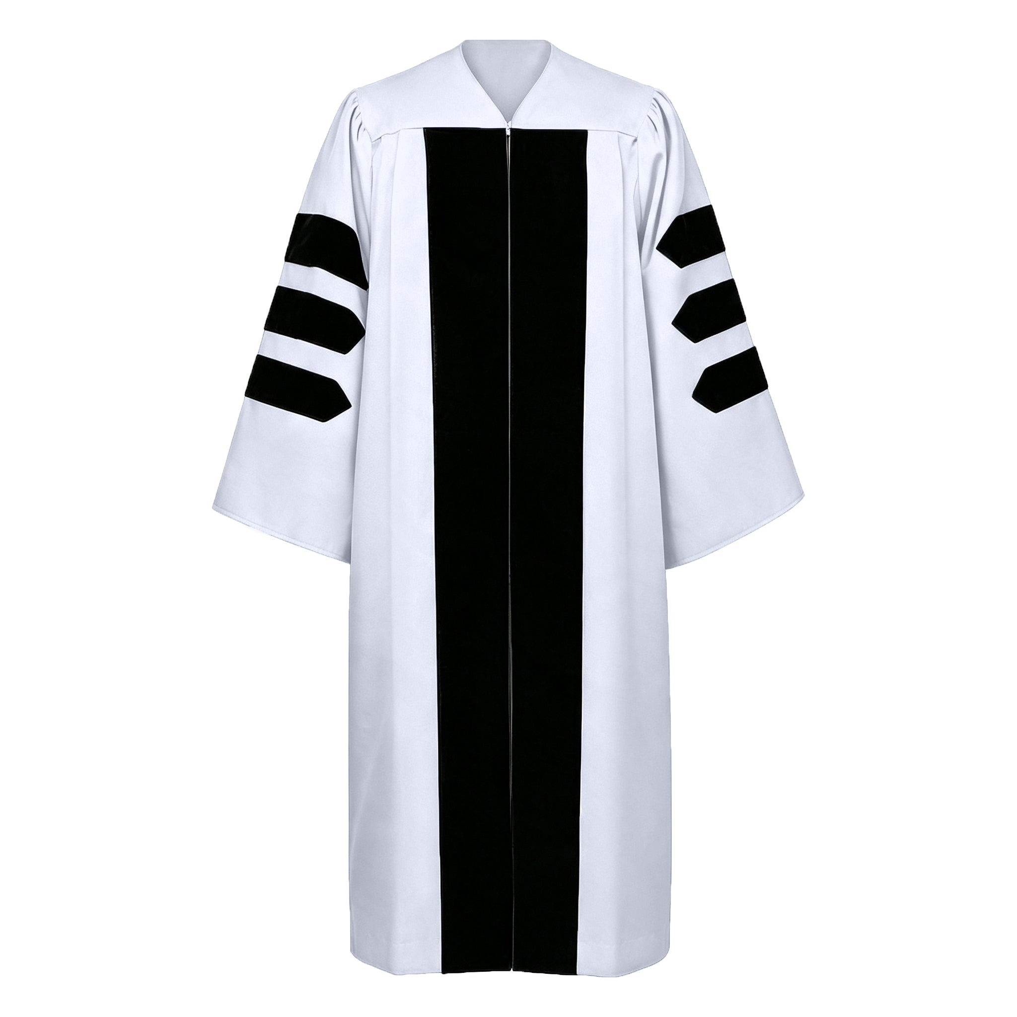 Doctoral Graduation Gown for Economics / PHD Gown with Black Velvet Front Panel-CA graduation