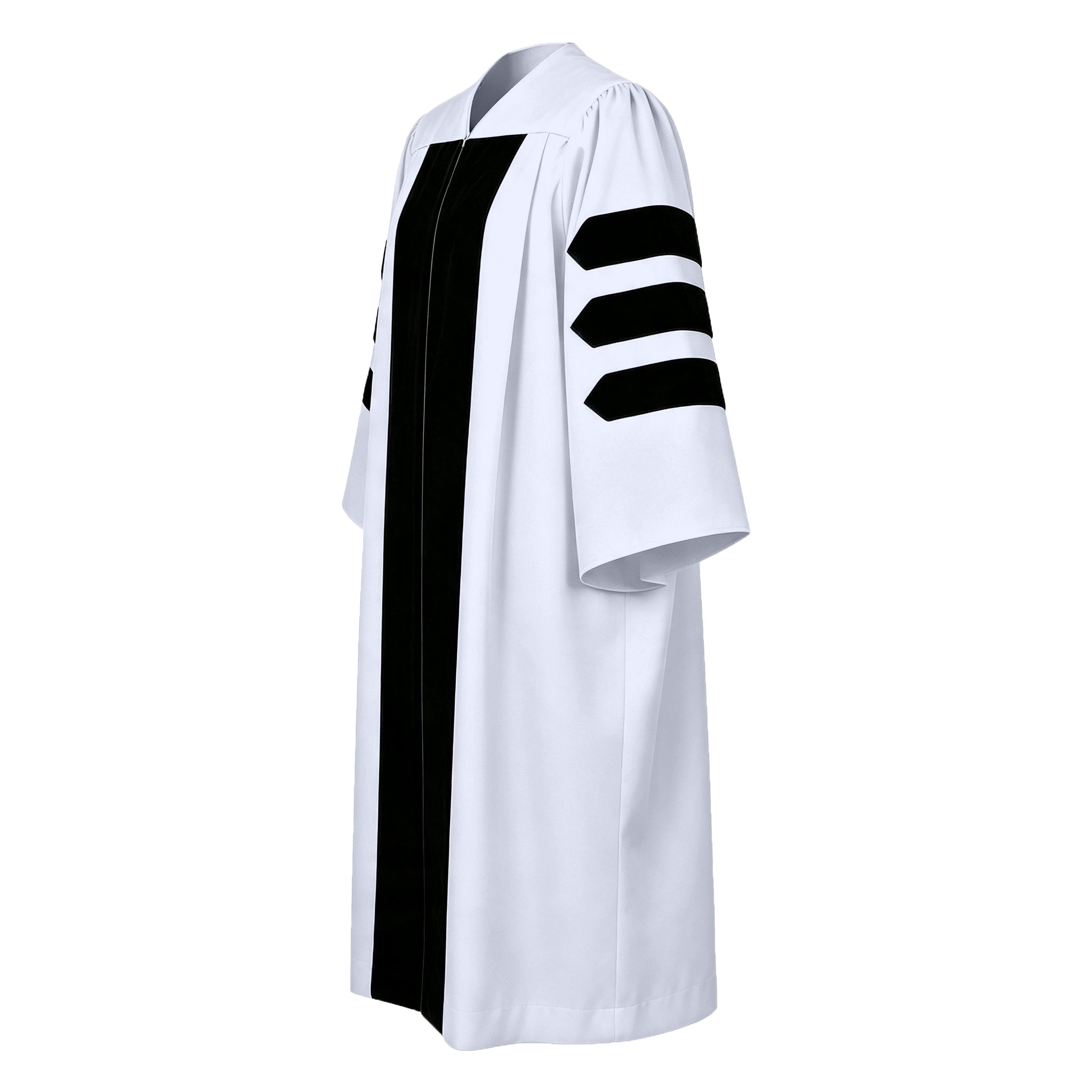 Doctoral Graduation Gown for Economics / PHD Gown with Black Velvet Front Panel-CA graduation