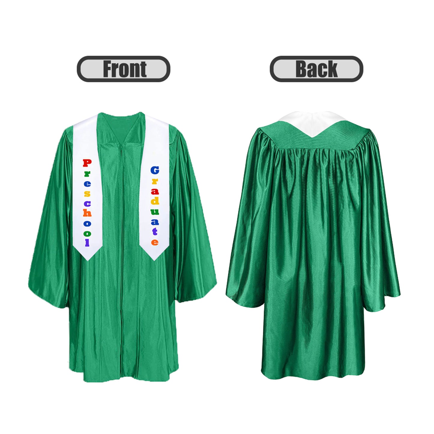 Shiny Kindergarten Graduation Cap, Gown, Stole & Diploma Package-CA graduation