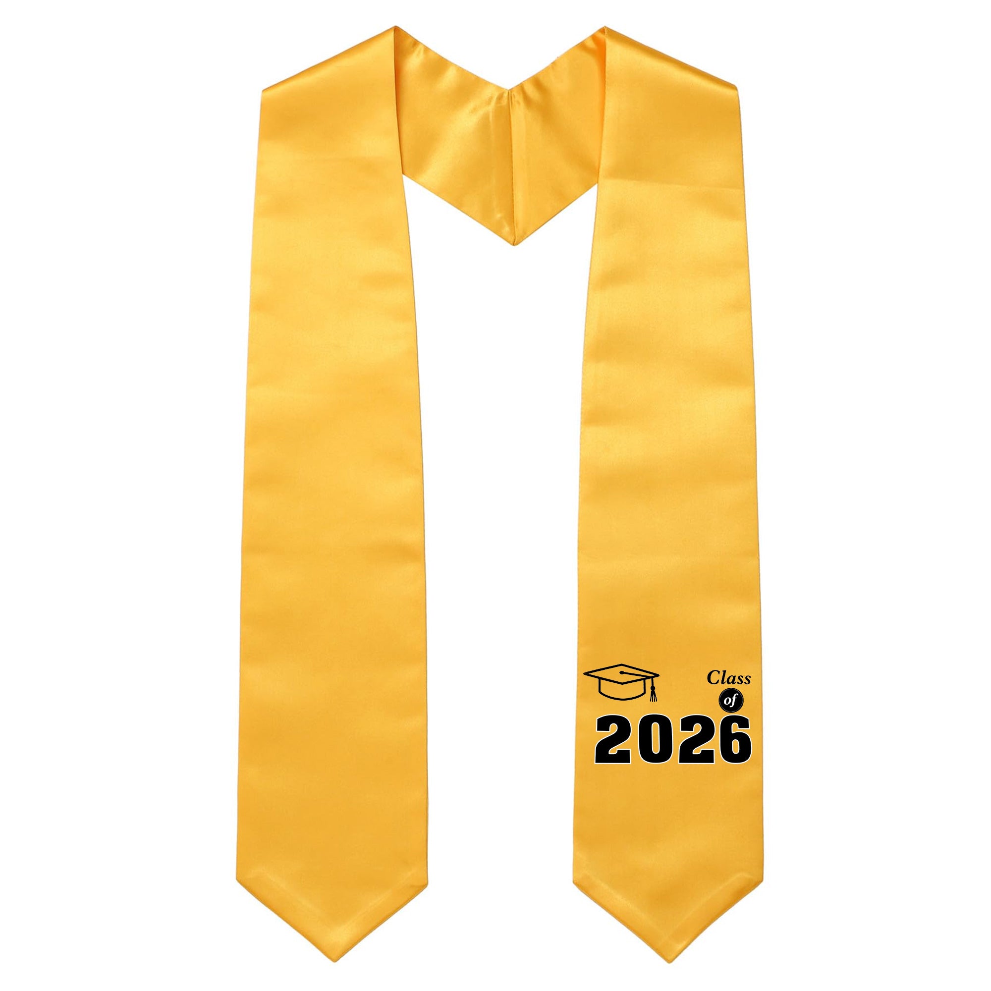 Unisex Adult Printed Graduation Stole 60'', Class of 2026 Graduation Stole-CA graduation