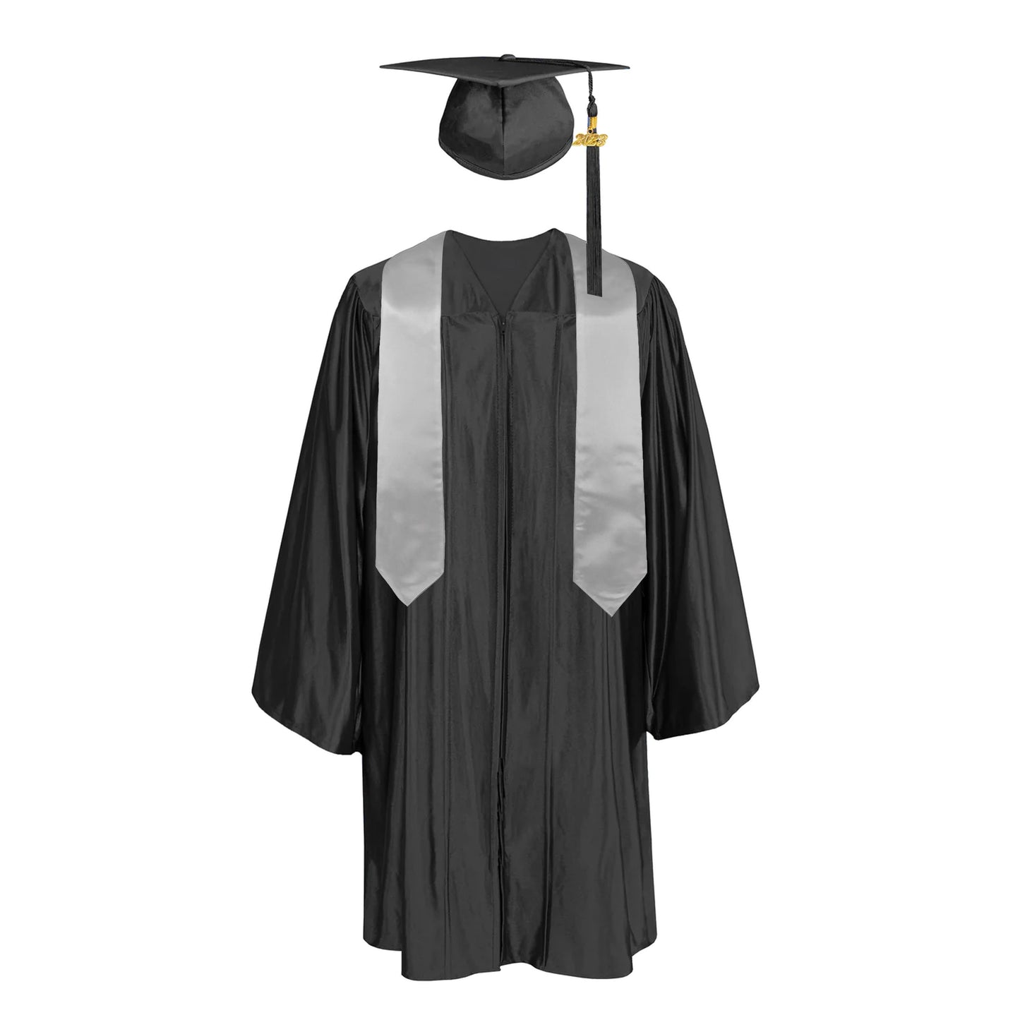 Plain Graduation Stole 50" Length Preschool Kids Graduation Gowns Kindergarten Graduation Uniform Gowns And Caps-CA graduation
