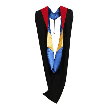 Deluxe Master Graduation Gown Cap with Tassel & Master Graduation Hood in Various Color-CA graduation