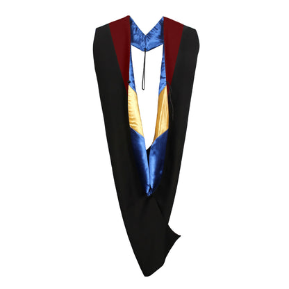 Classic Master Graduation Gown And Colorful tassel Caps & Master Graduation Hood in Various Color-CA graduation