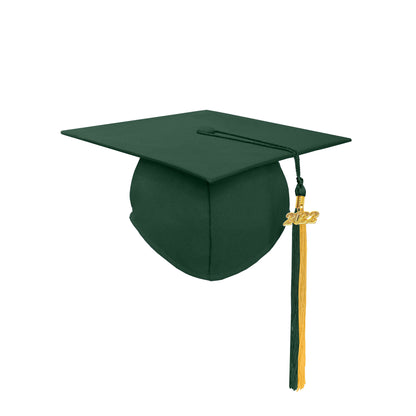 Matte Graduation Cap with Colourful Tassel Charm 2023|2024 for Middle & High School | Bachelor & Master Degree-CA graduation