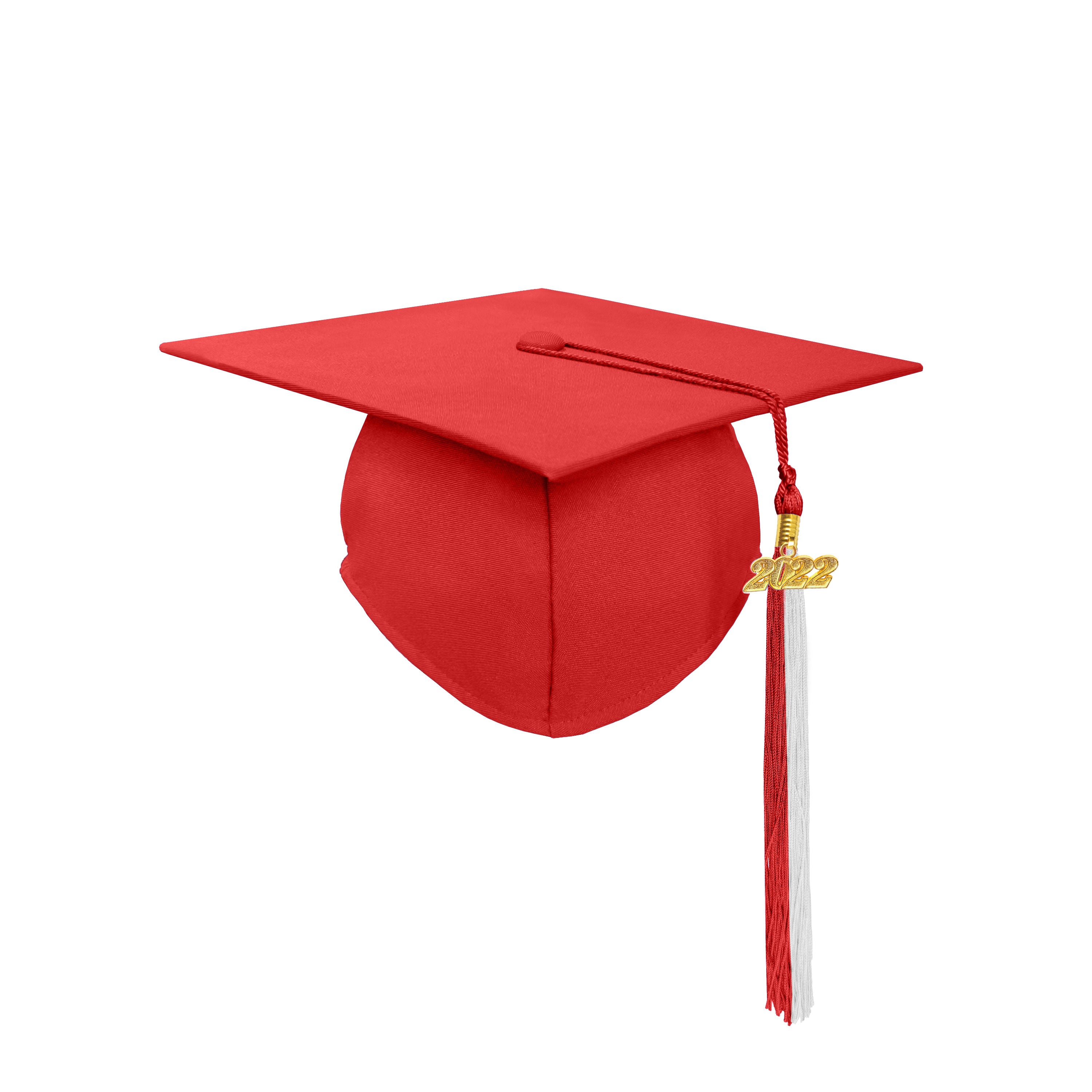 Matte Graduation Cap with Colourful Tassel Charm 2023|2024 for Middle & High School | Bachelor & Master Degree-CA graduation