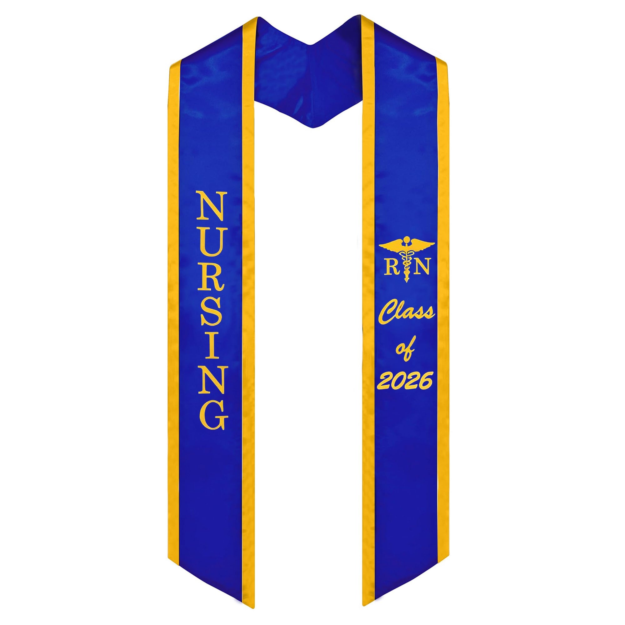 Unisex Adult Nursing Graduation Stoles Class of 2026 Sashes with Medical Logo-CA graduation