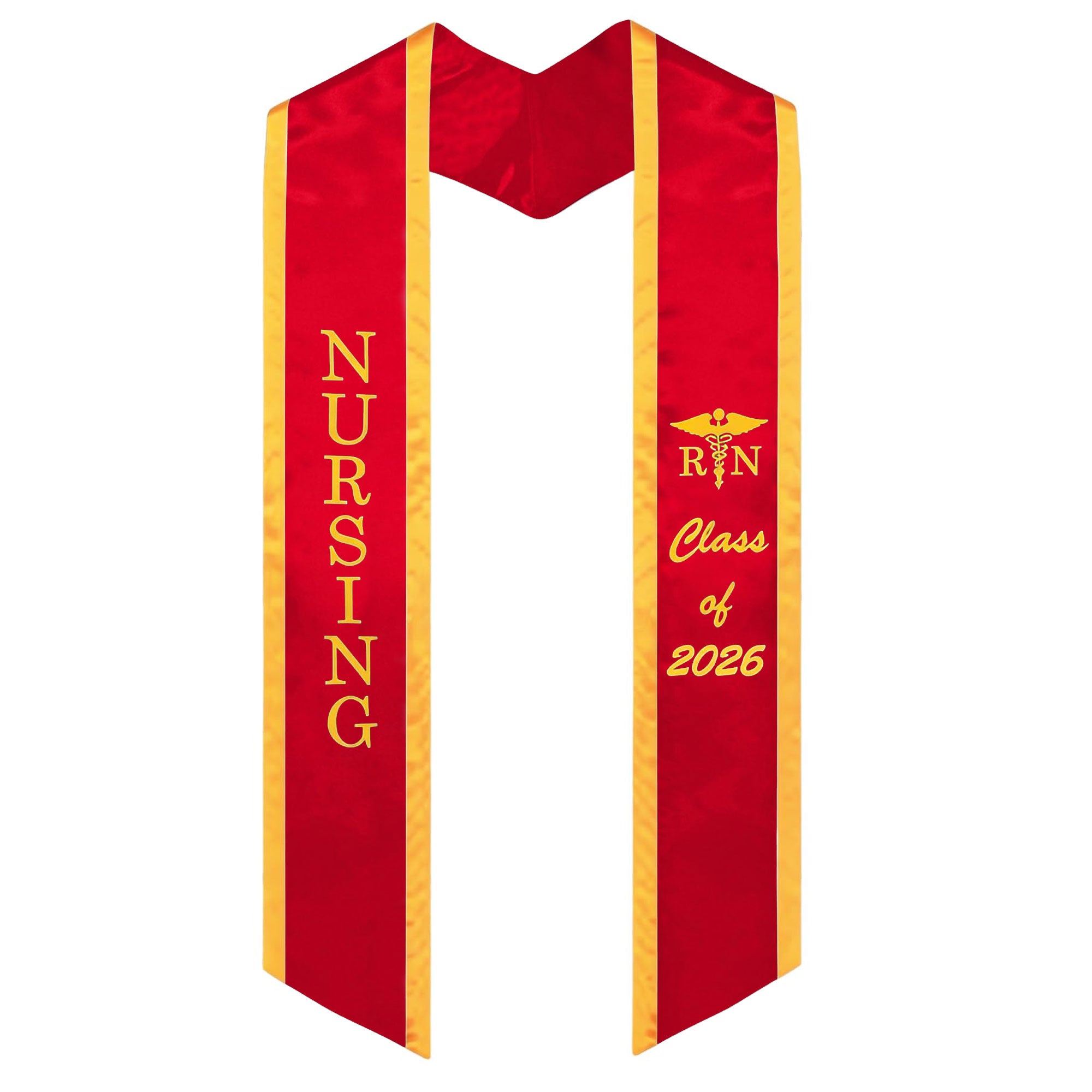 Unisex Adult Nursing Graduation Stoles Class of 2026 Sashes with Medical Logo-CA graduation