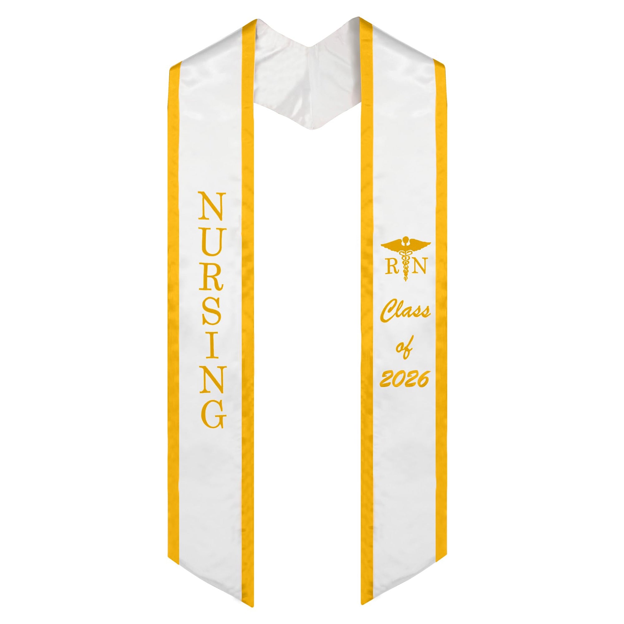 Unisex Adult Nursing Graduation Stoles Class of 2026 Sashes with Medical Logo-CA graduation