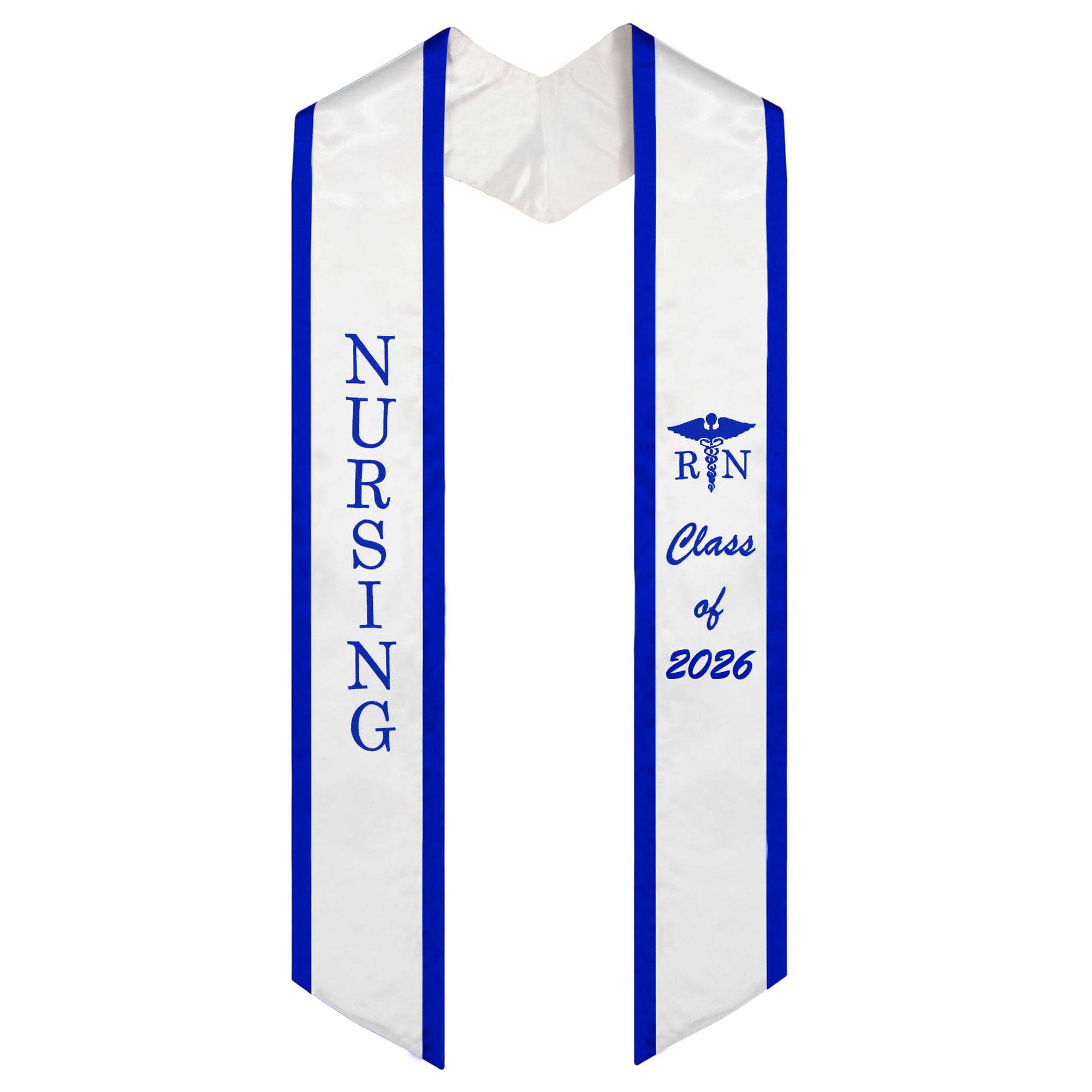 Unisex Adult Nursing Graduation Stoles Class of 2026 Sashes with Medical Logo-CA graduation