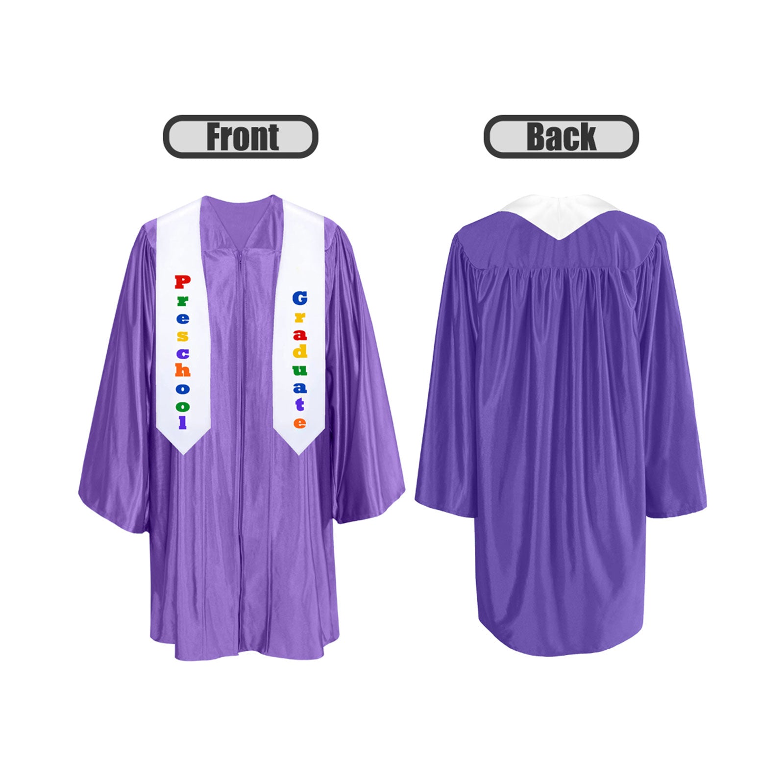 Shiny Kindergarten Graduation Cap, Gown, Stole & Diploma Package-CA graduation