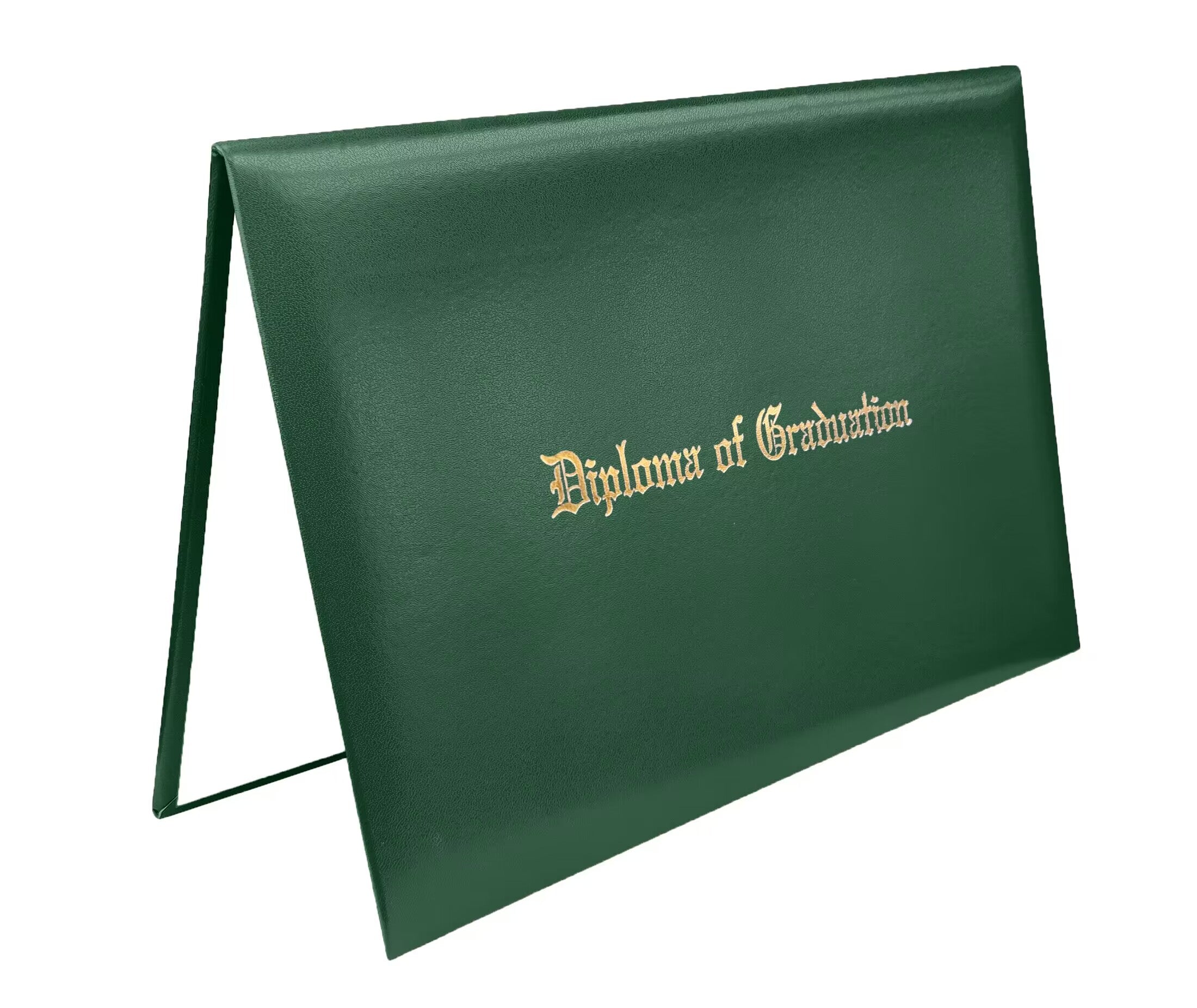 Imprinted Diploma Cover for Certificate or Documents 8 1/2" x 11" (Tent Style) Diploma Holder Leather Folders-CA graduation