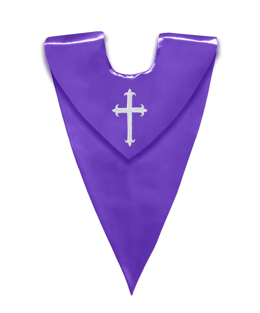 Custom logo Traditional V Stoles - Order at least 20 pieces-CA graduation