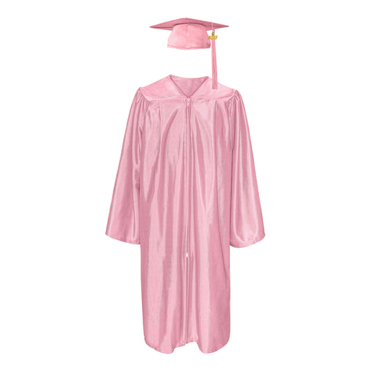 Shiny Graduation Gown & Cap with Tassel Charm 2023|2024 for Middle & High School | Bachelor Degree-CA graduation
