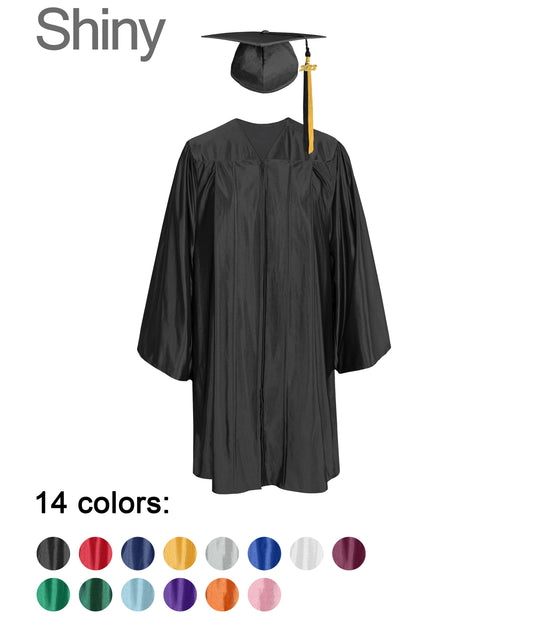 Shiny Kids Graduation Gown & Cap Coloured Tassel Charm for Home School|Preschool|Kindergarten | Preschool-CA graduation