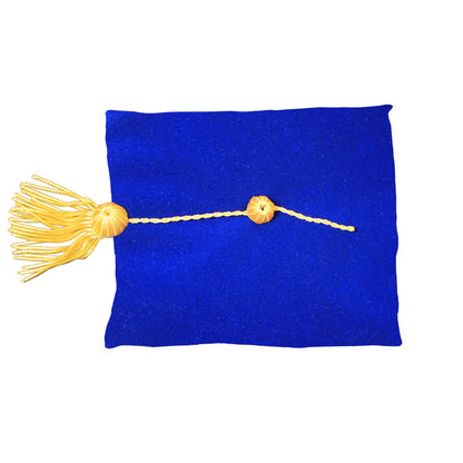 Deluxe Doctoral Graduation Tam with Gold Bullion Tassel in Various Colors and Styles (4/6/8 Sided)-CA graduation