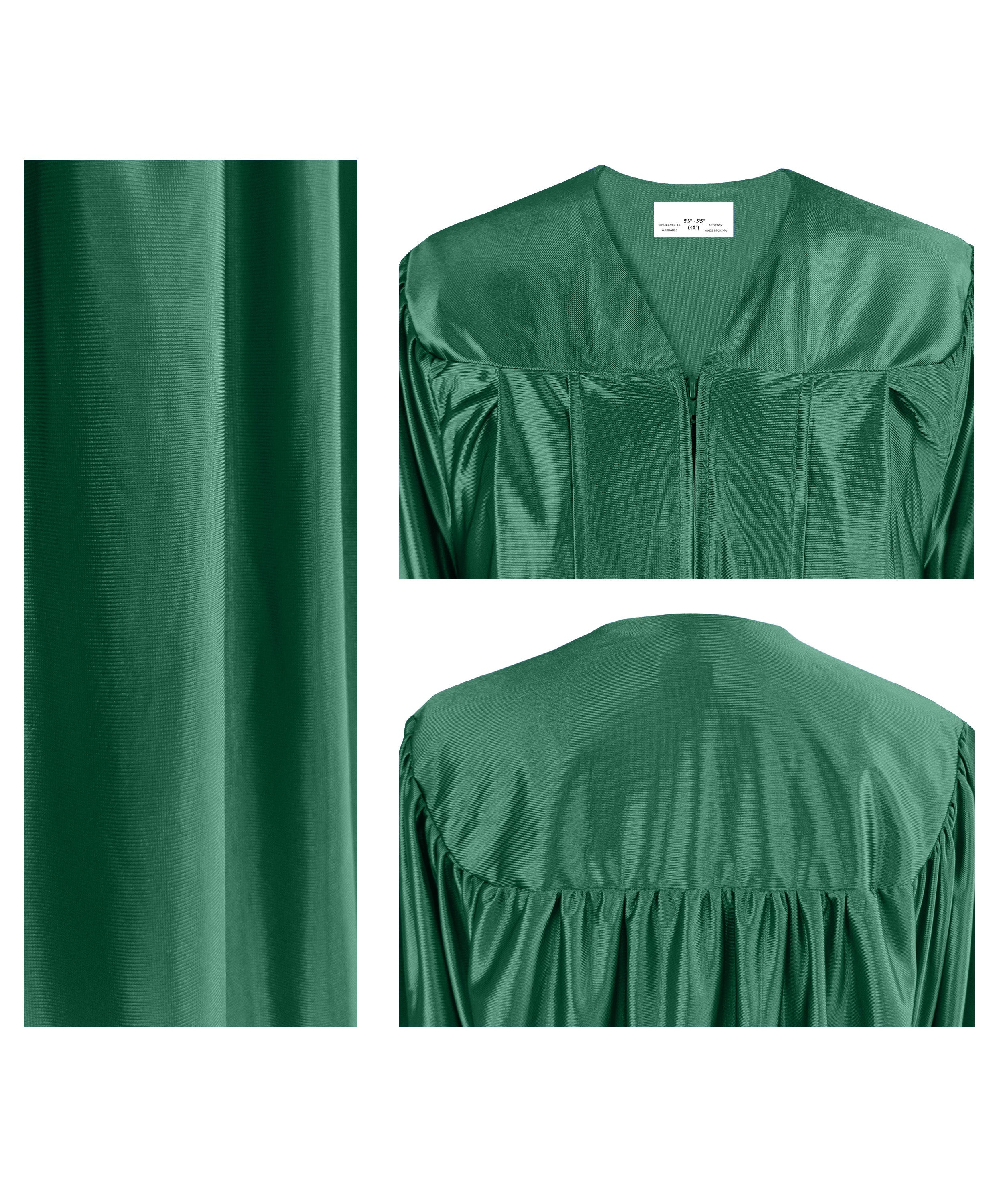 Shiny Graduation Gown & Cap with Tassel Charm 2023|2024 for Middle & High School | Bachelor Degree-CA graduation