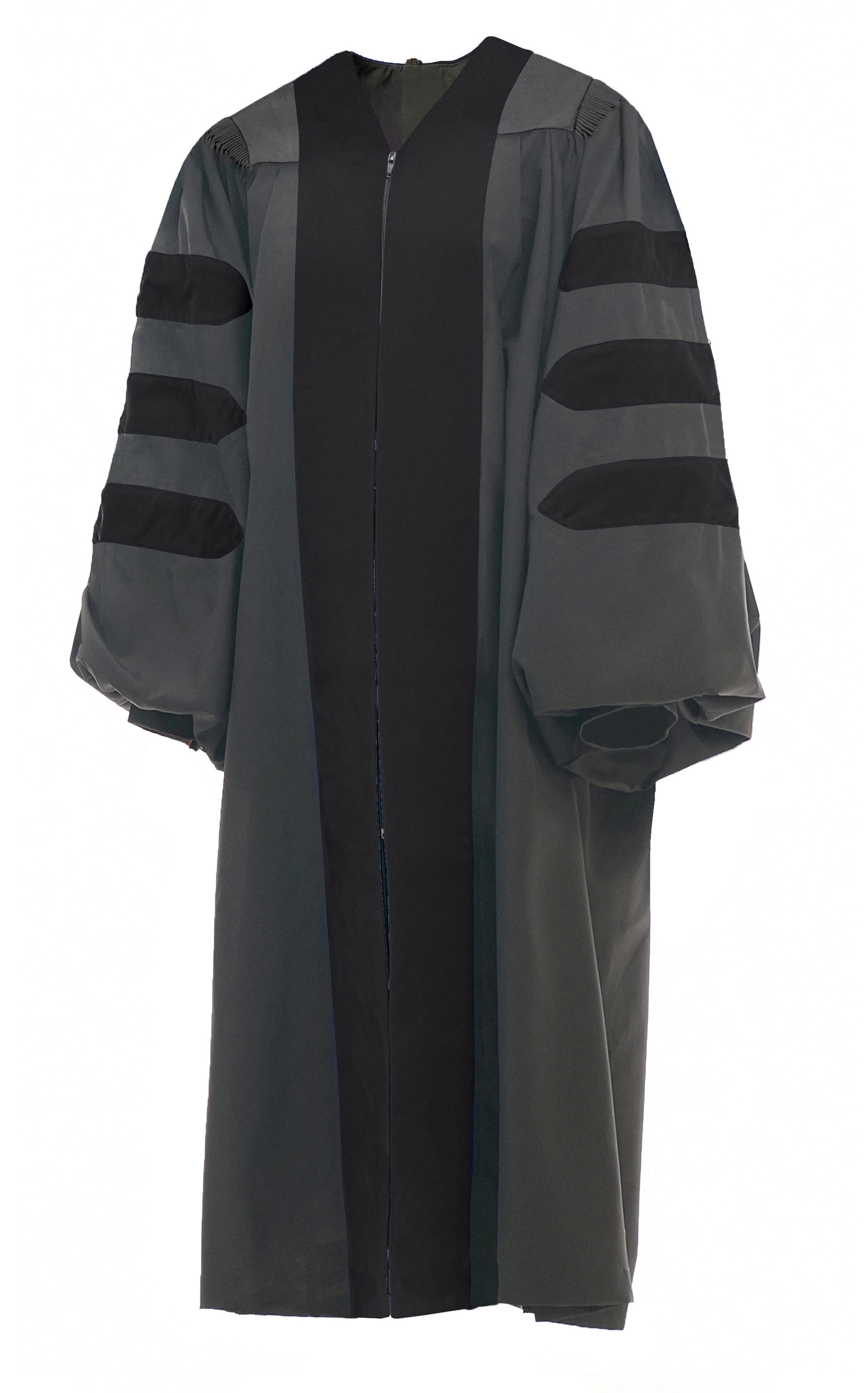 Deluxe Doctoral/PHD Graduation Gown NO piping-CA graduation