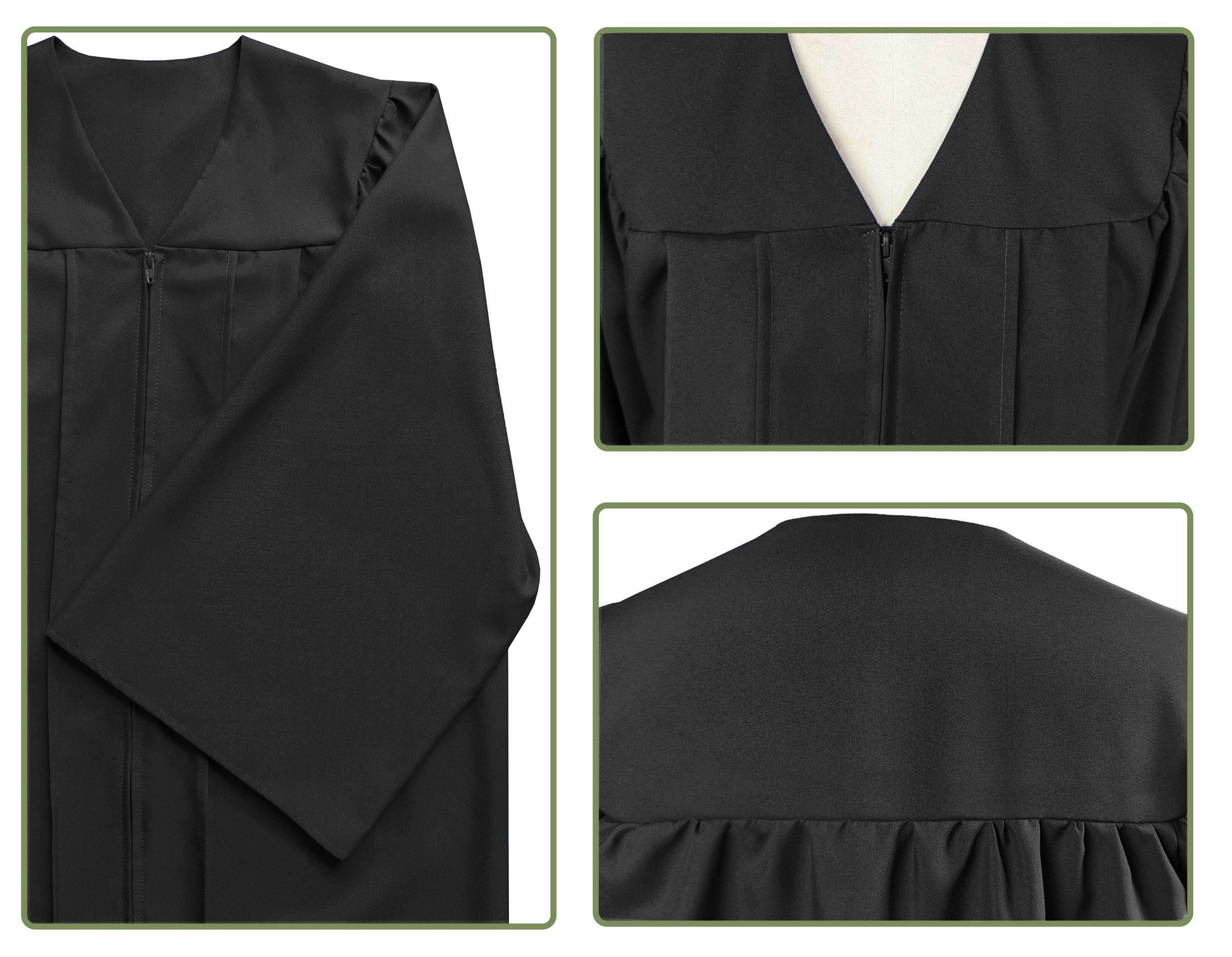 Choir Robe for Church | Matte Graduation Gown for School | Baptism Confirmation Choir Costume-CA graduation