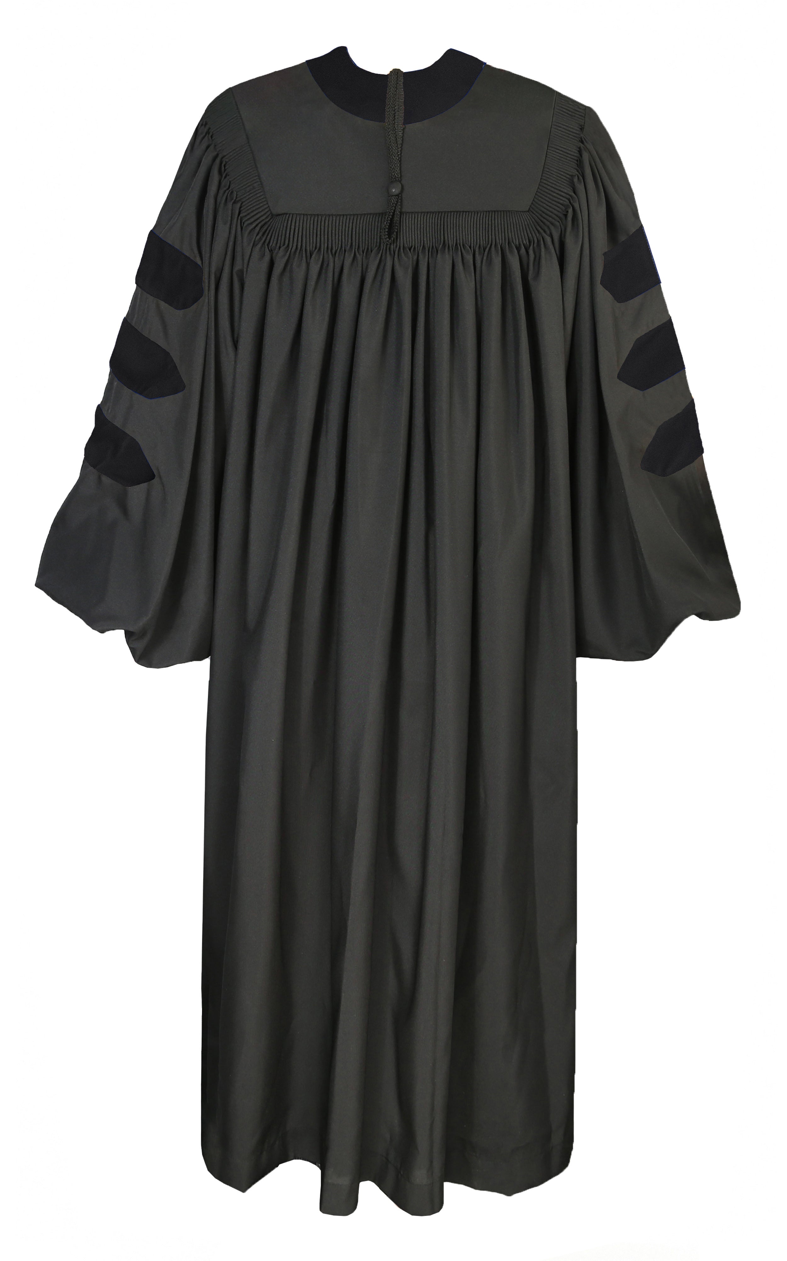 Deluxe Doctoral/PHD Graduation Gown NO piping-CA graduation