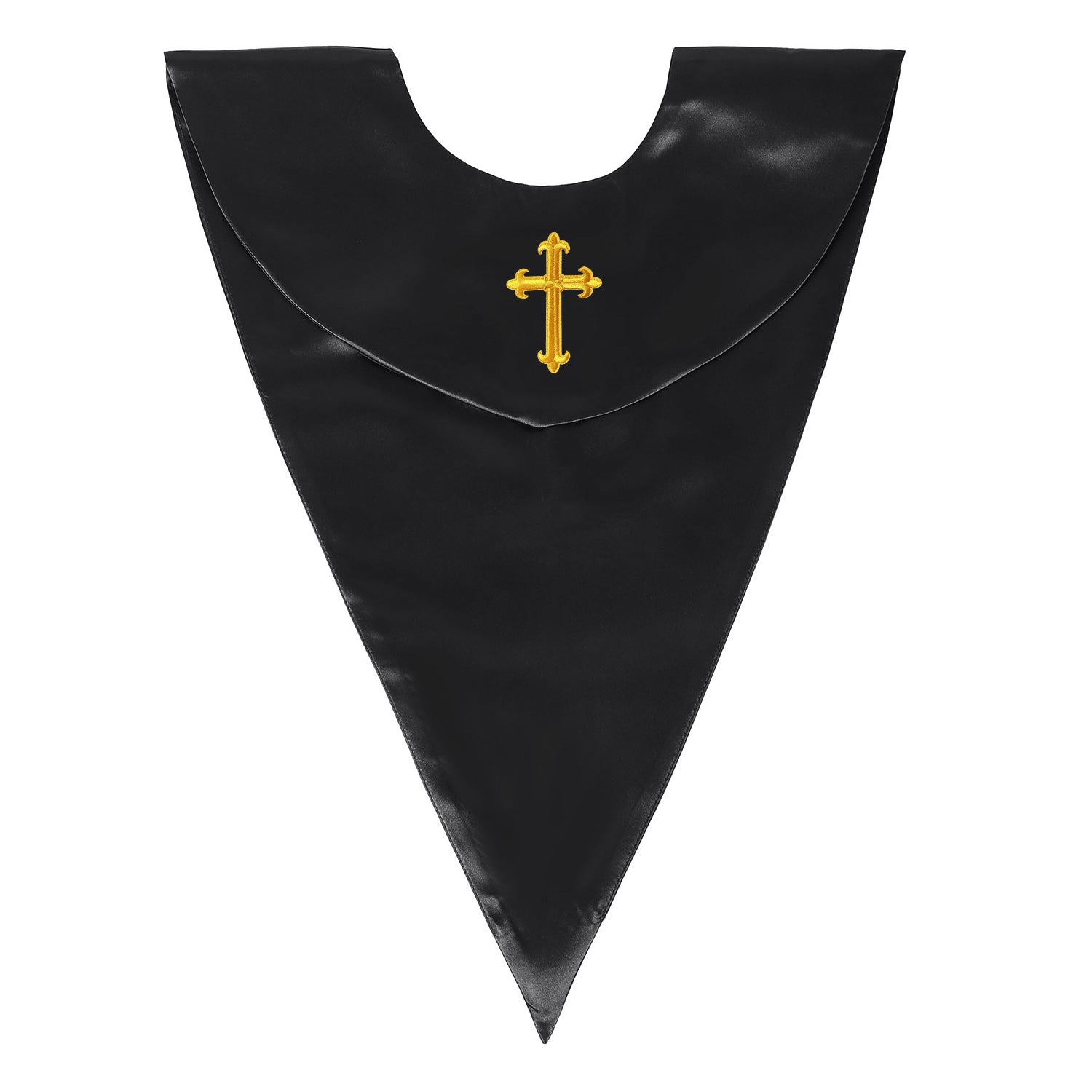 Unisex V Shape Choir Stole with Cross-CA graduation