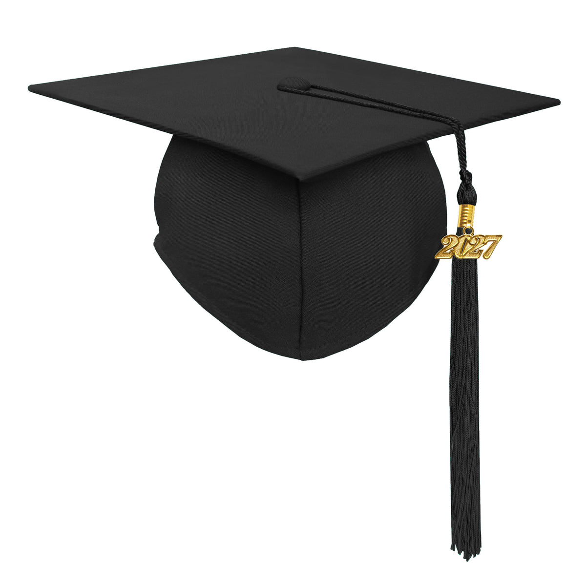 Matte Graduation Cap with Tassel Charm 2023 | 2024 for Middle & High School | Bachelor & Master Degree-CA graduation