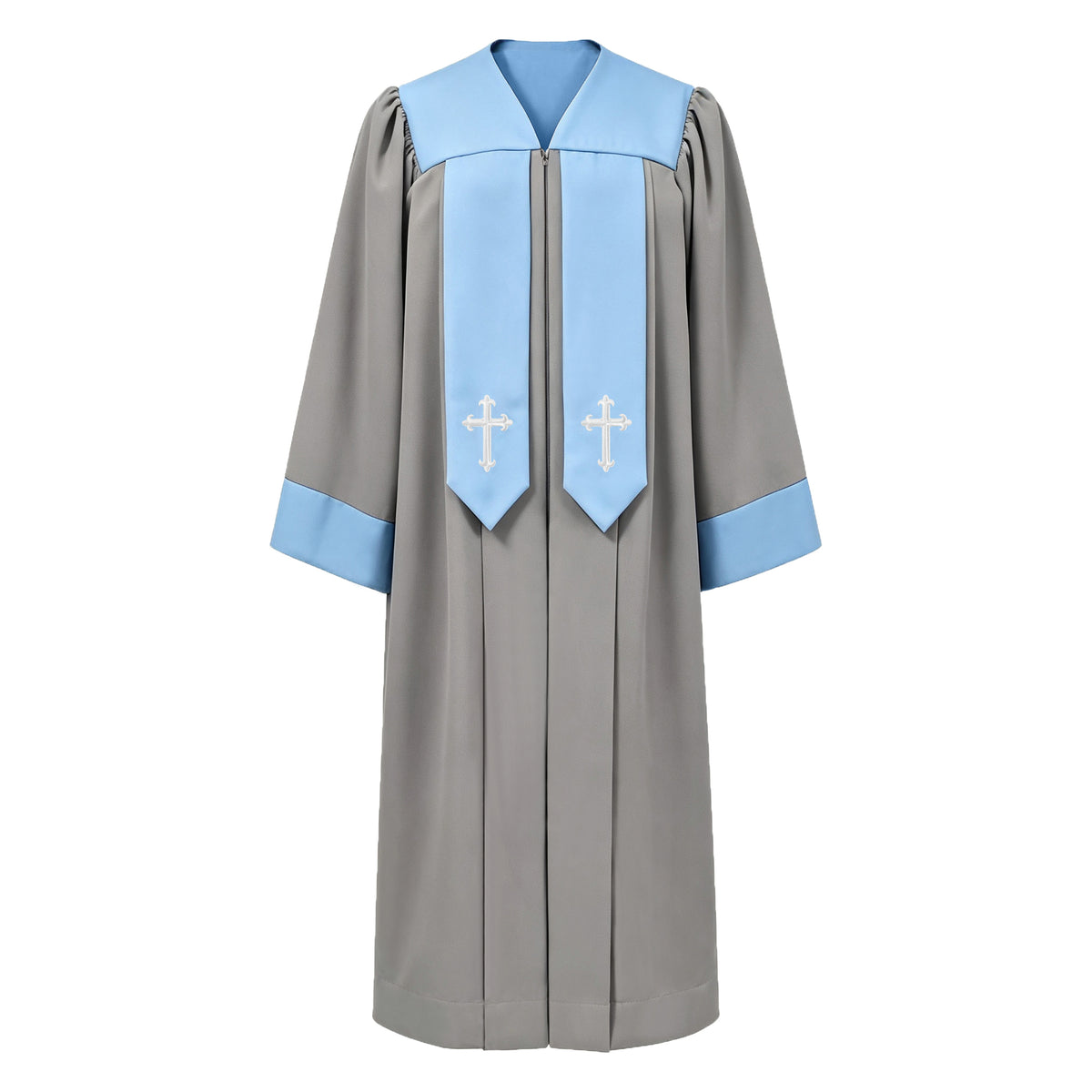 Custom Luxury Embroidered Clergy Robe for Pastors-CA graduation