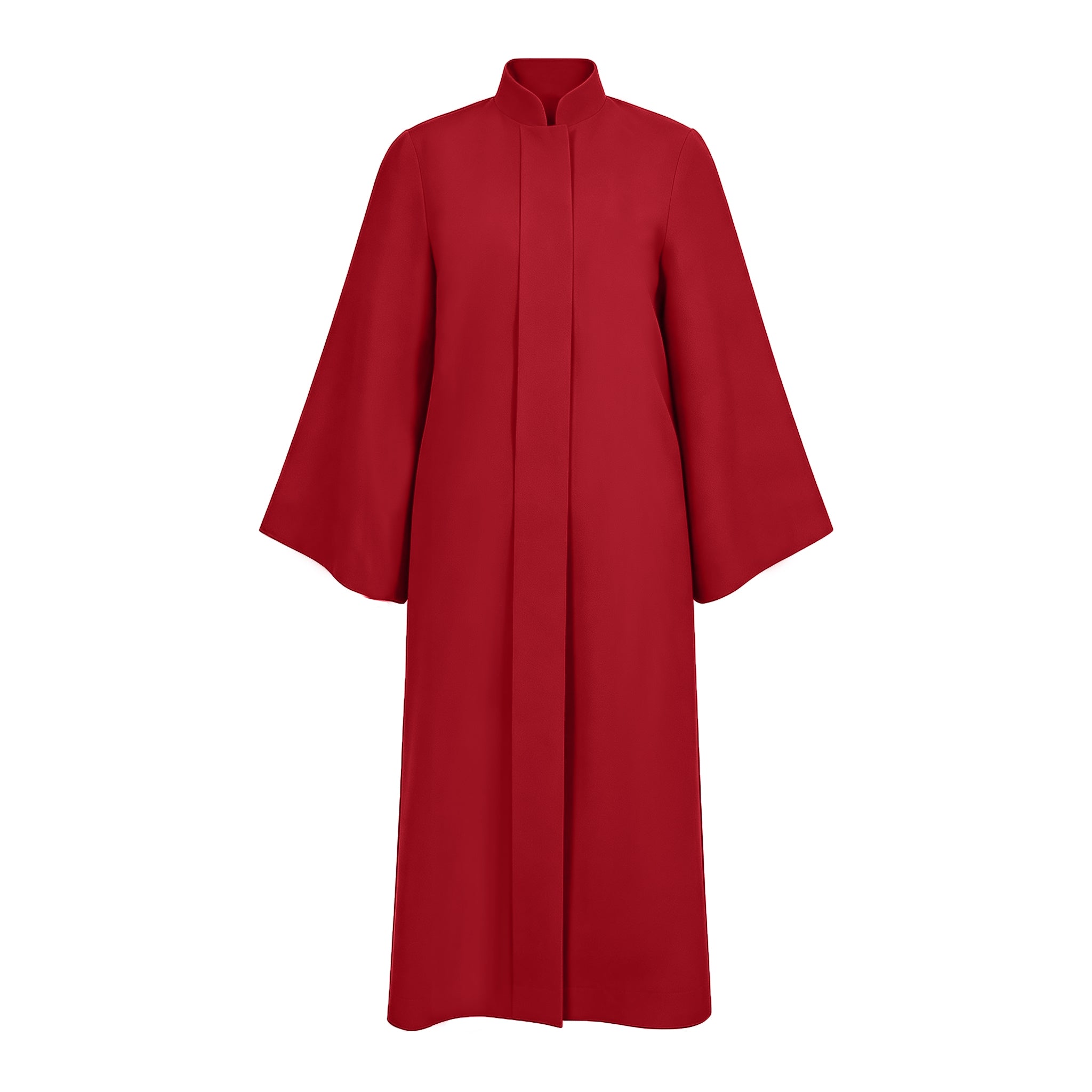 Custom Red Choir Robe with Stand Collar, Long Sleeve Choral Gown for Church Choir, Graduation & Performance-CA graduation