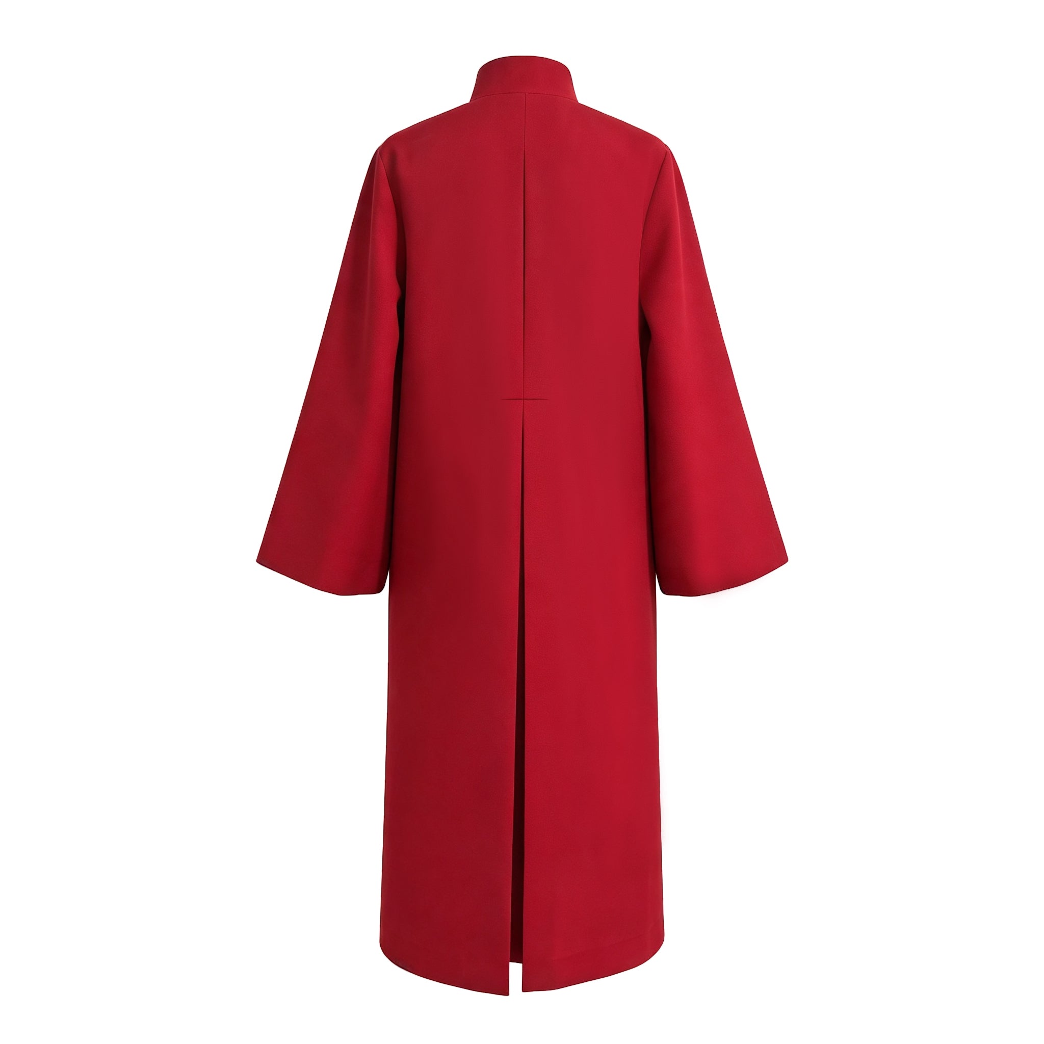 Custom Red Choir Robe with Stand Collar, Long Sleeve Choral Gown for Church Choir, Graduation & Performance-CA graduation