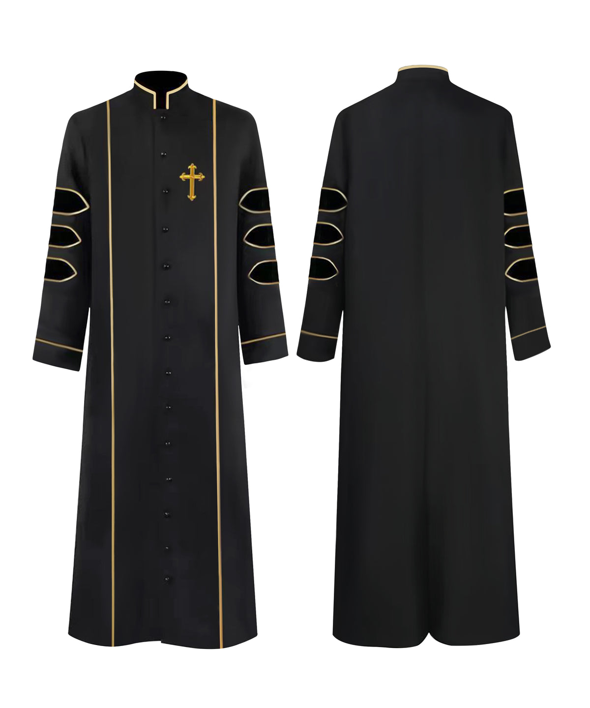 Creed Robe Custom Clergy Robe With Doctoral Bars