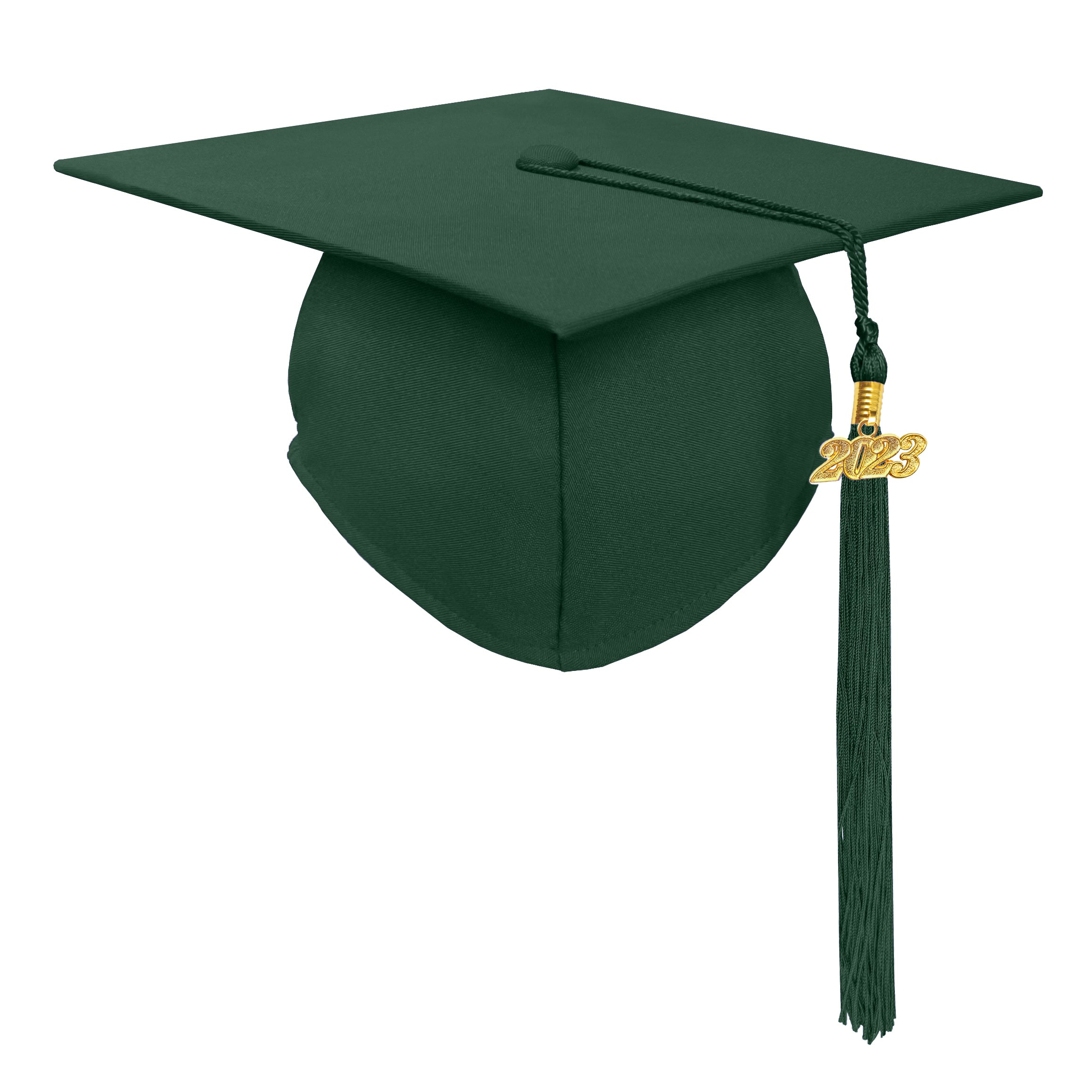 Matte Graduation Cap with Tassel Charm 2023 | 2024 for Middle & High School | Bachelor & Master Degree-CA graduation
